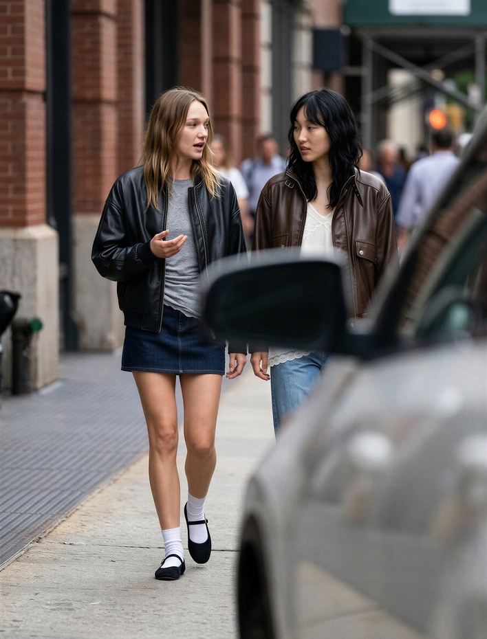  Yüksek Bel Dikiş Detaylı Düğmeli Cepli Geniş Paça Denim Pantolon - Wide Leg Jean