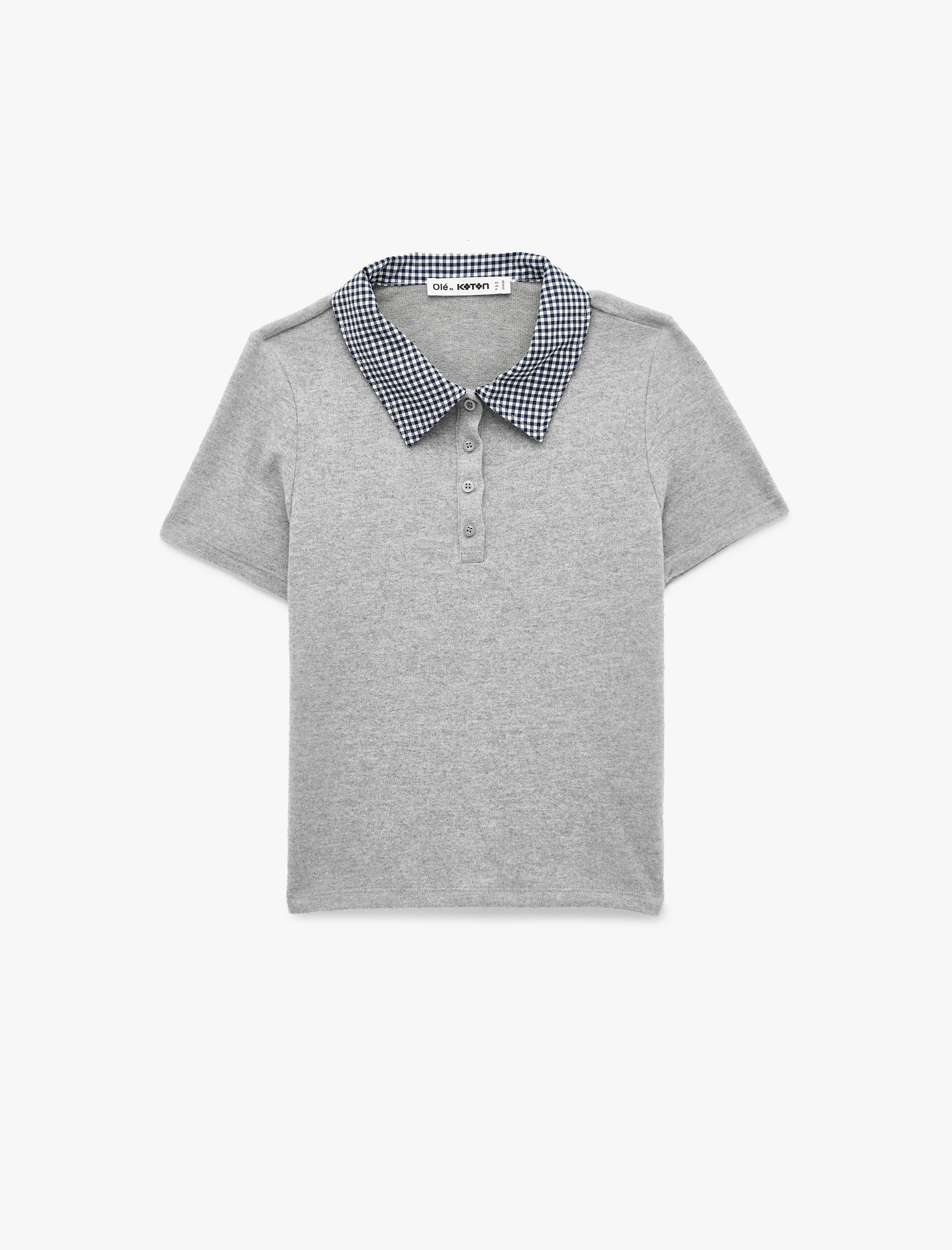   Viskon Karışımlı Slim Fit Kısa Kollu Polo Yaka Tişört