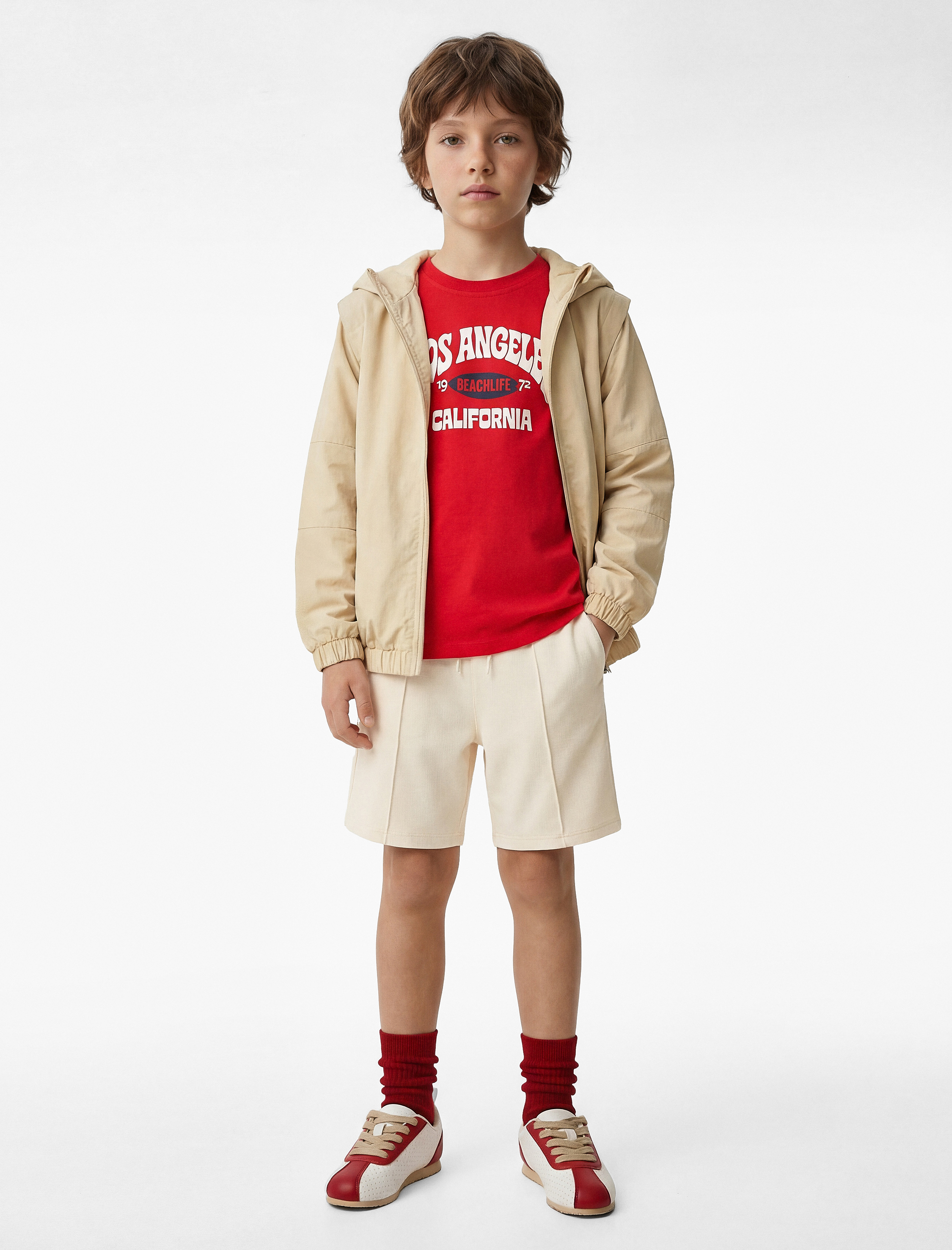 Dokulu Normal Bel Cep Detaylı Basic Şort