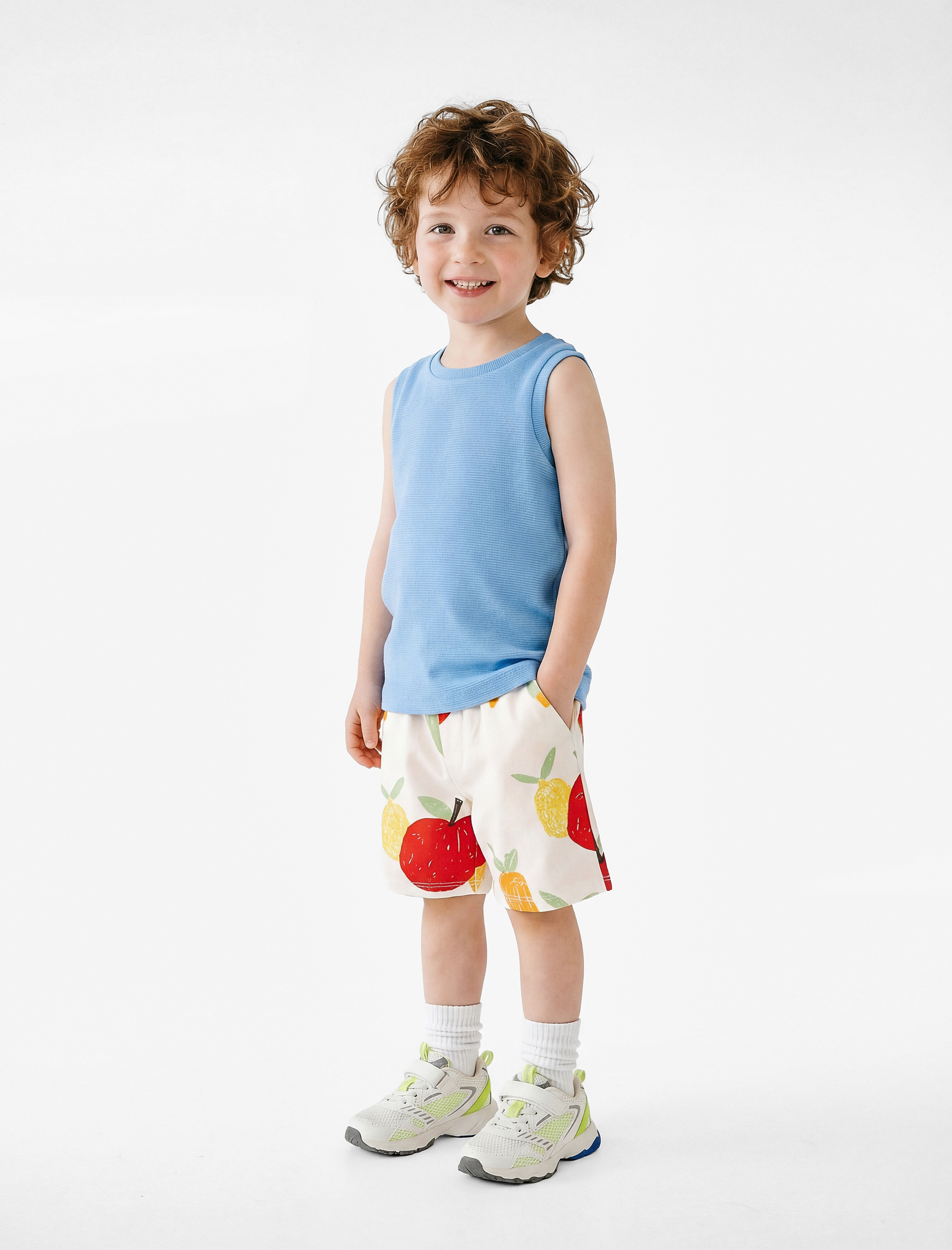  Erkek Bebek Pamuklu Kolsuz Bisiklet Yaka Basic Atlet