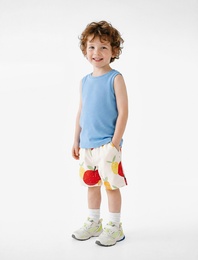 Pamuklu Kolsuz Bisiklet Yaka Basic Atlet