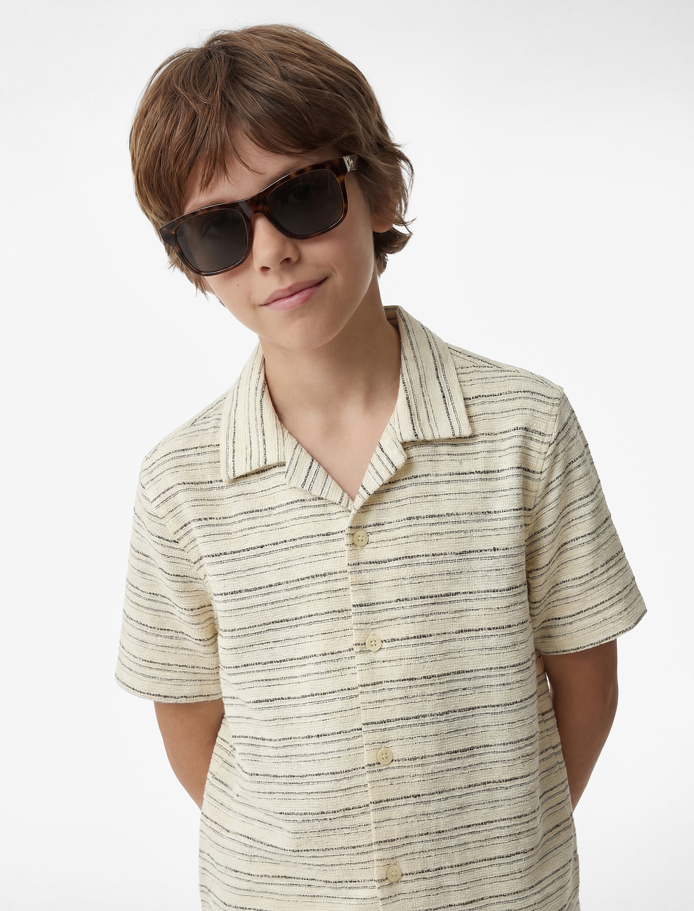  Erkek Çocuk Pamuklu Kısa Kollu Düğmeli Polo Yaka Tişört