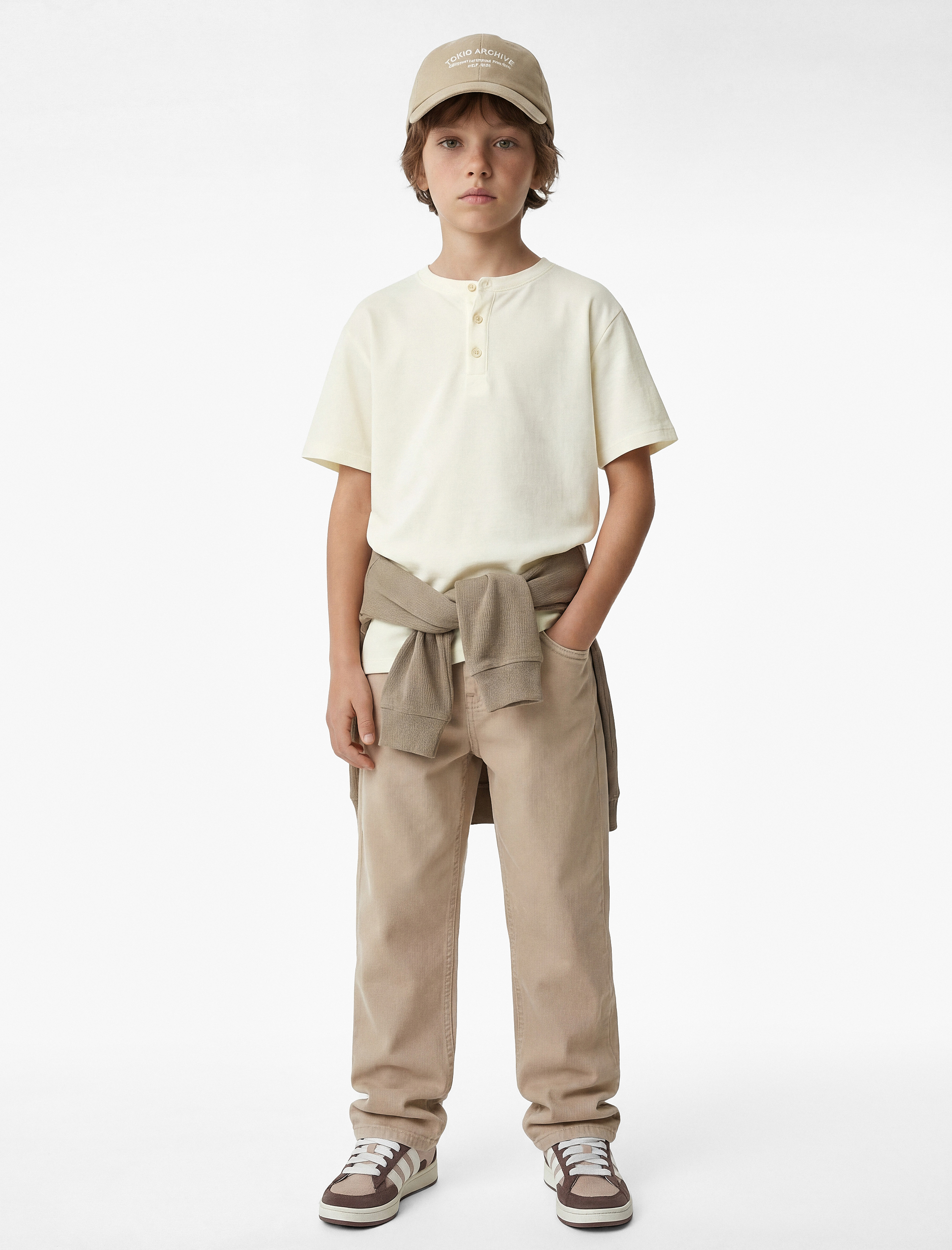  Erkek Çocuk Düğmeli Hakim Yaka Kısa Kollu Pamuklu Tişört