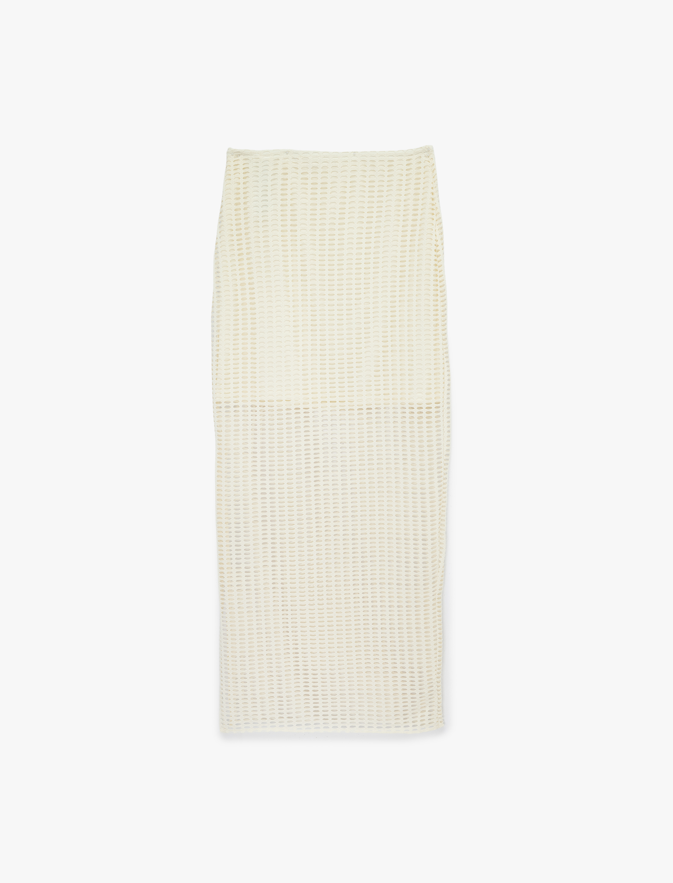   Astarlı Yüksek Bel Slim Fit File Kalem Uzun Etek