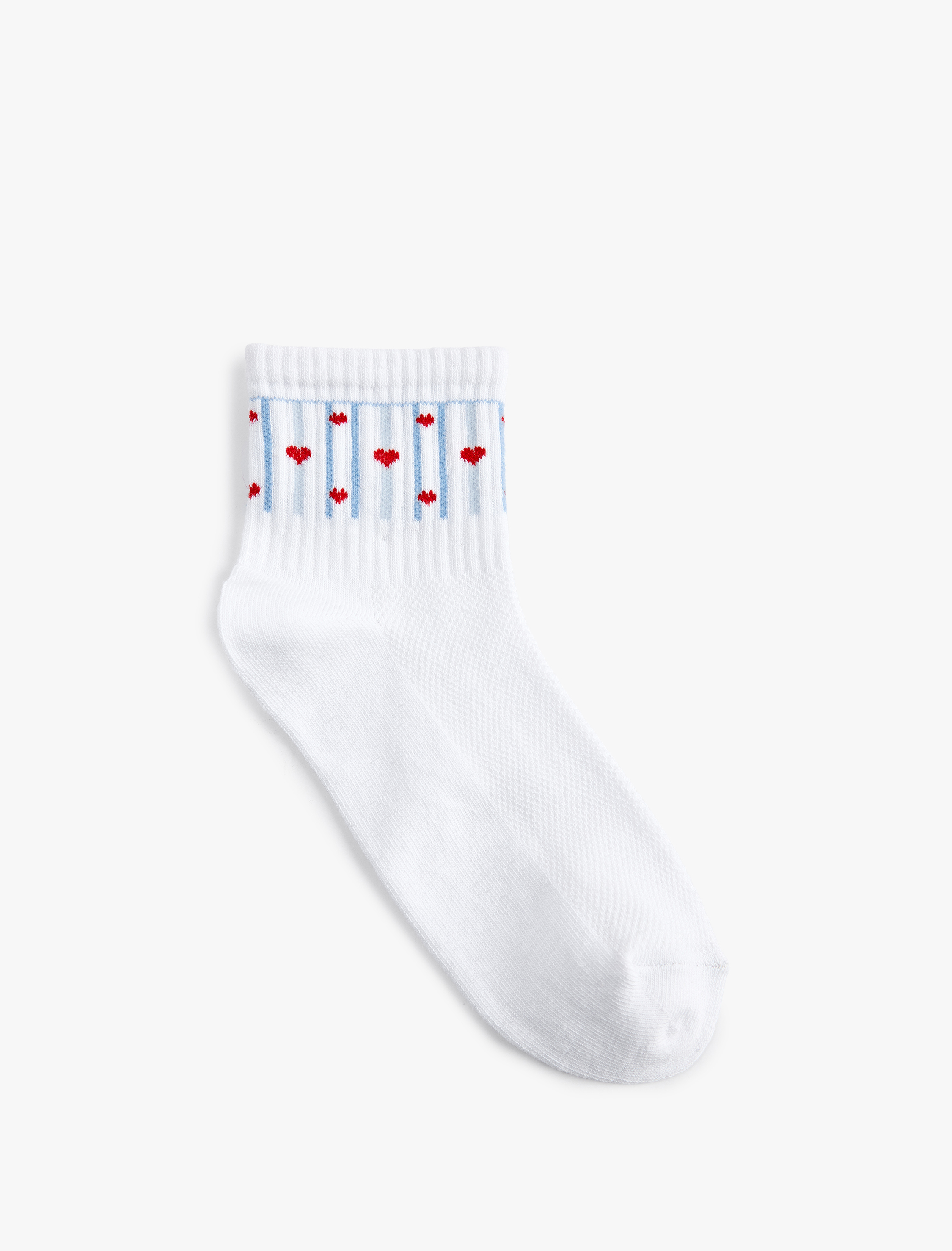  Kadın 2'li Kalpli Soket Çorap Seti