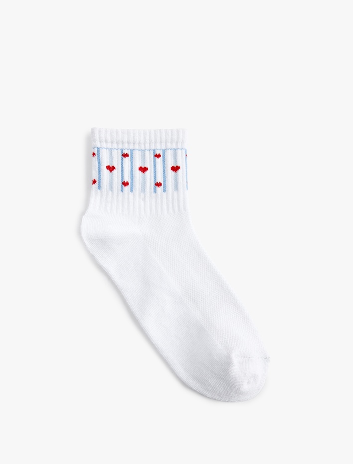 Kadın 2'li Kalpli Soket Çorap Seti