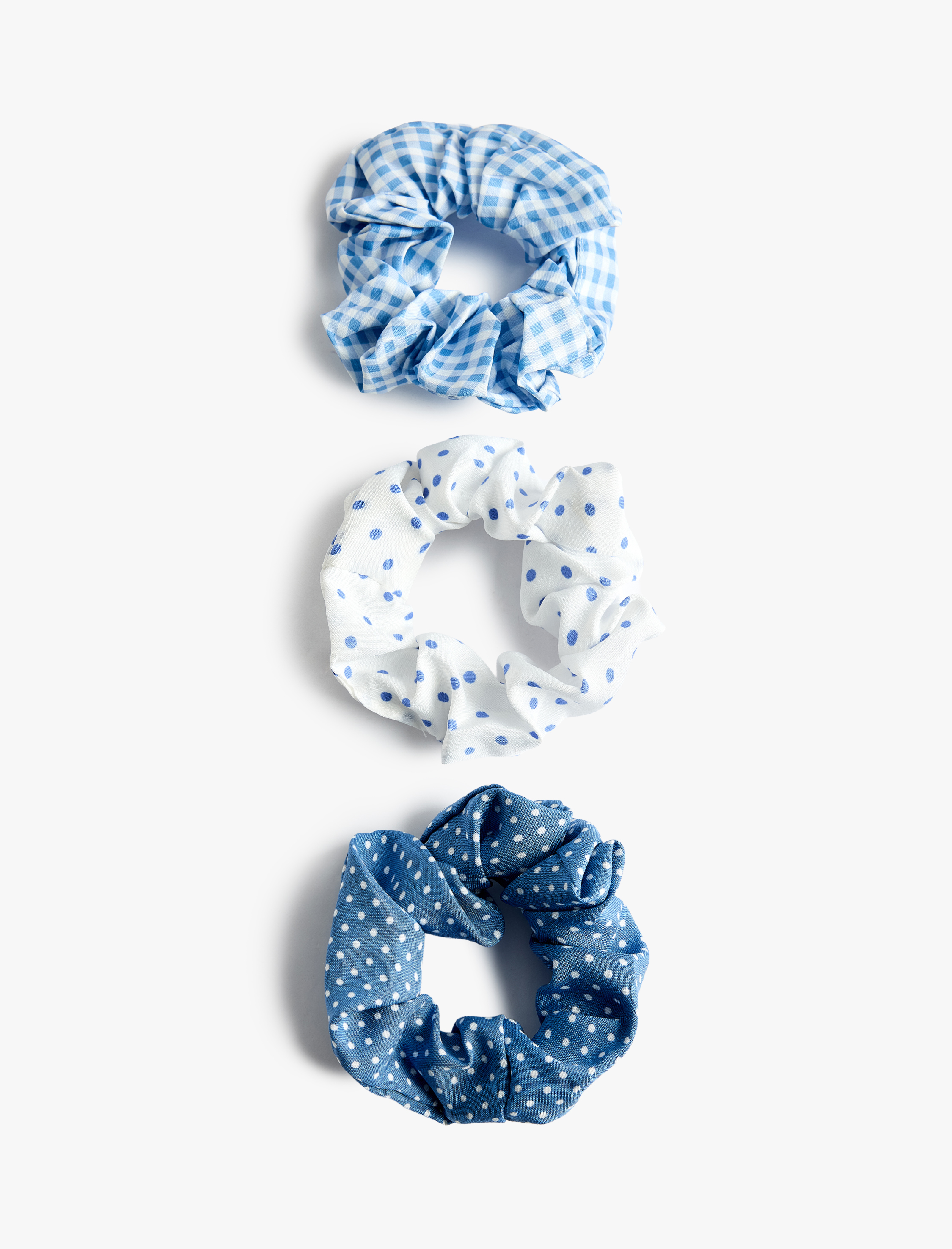  Kadın 3'lü Desenli Lastik Toka Seti