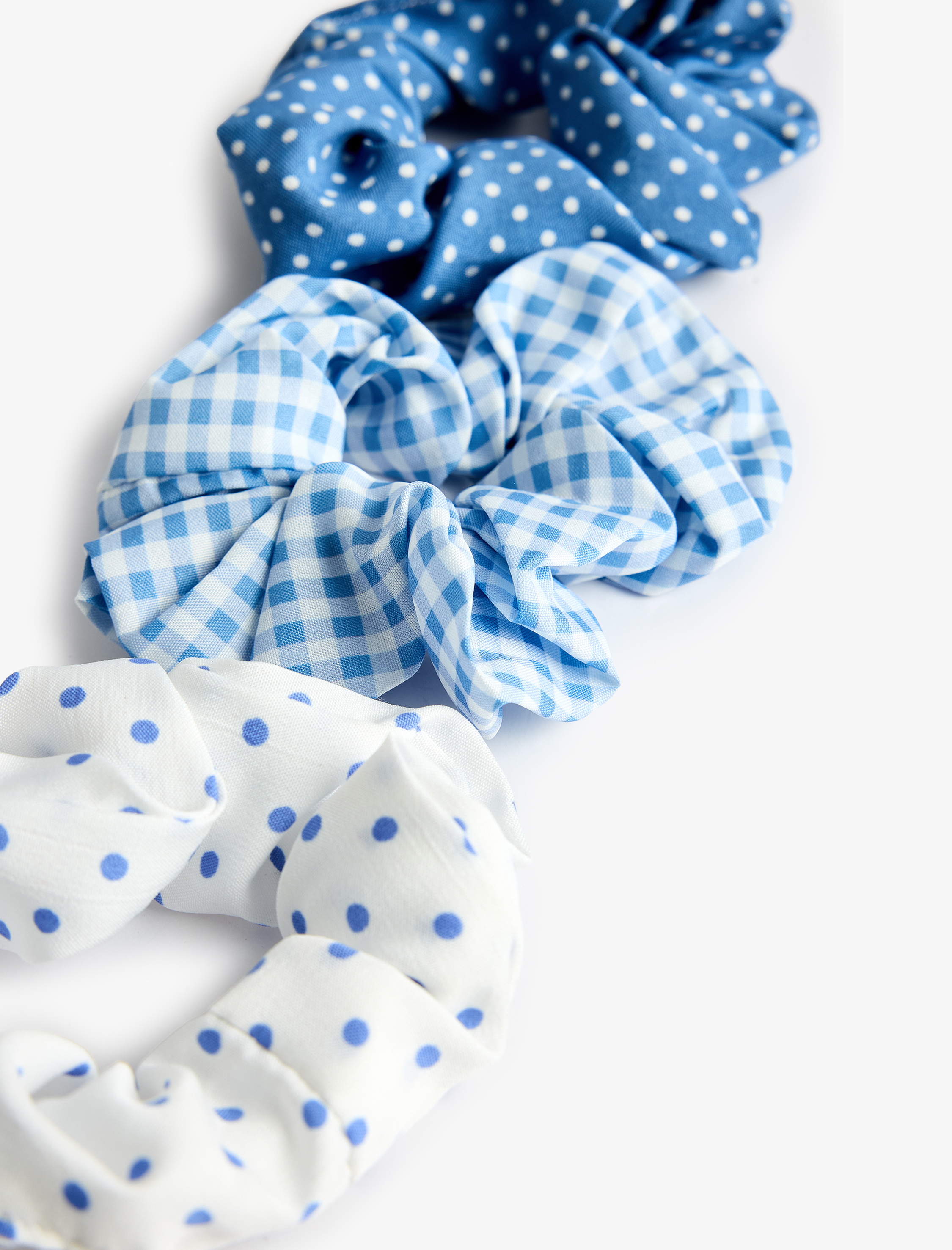  Kadın 3'lü Desenli Lastik Toka Seti