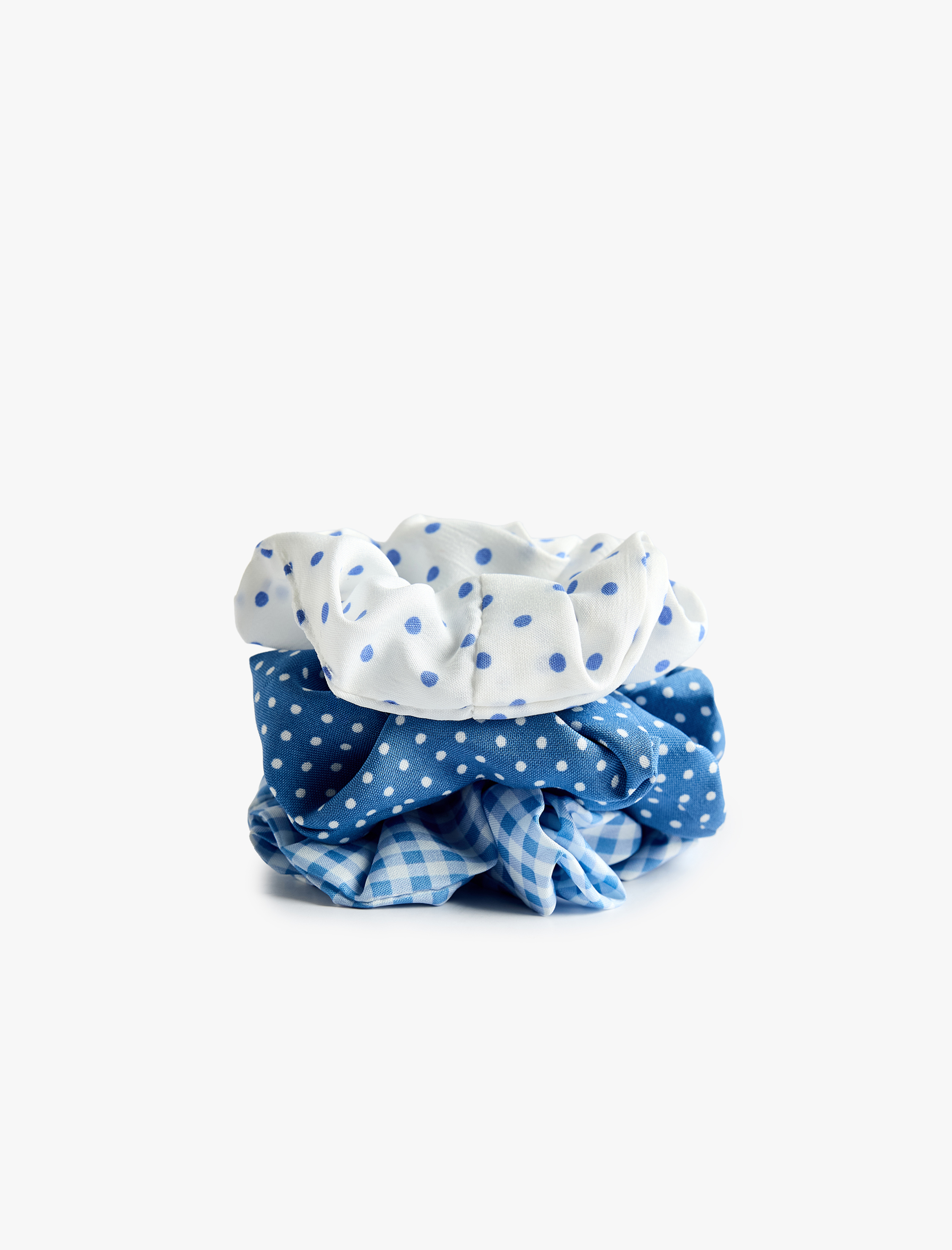  Kadın 3'lü Desenli Lastik Toka Seti