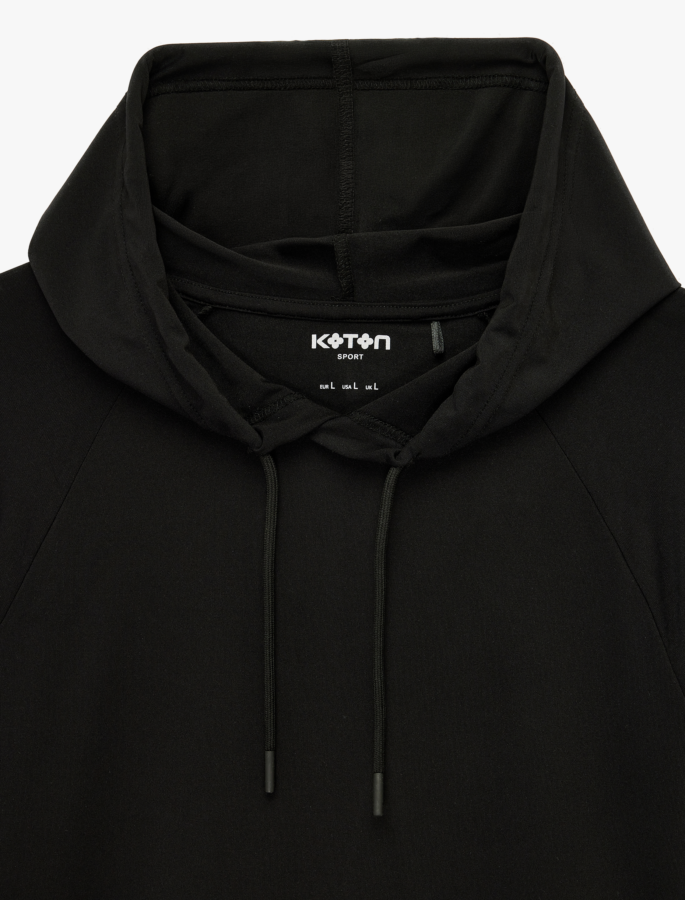   Rahat Kalıp Kısa Kollu Kapüşonlu Spor Tişört