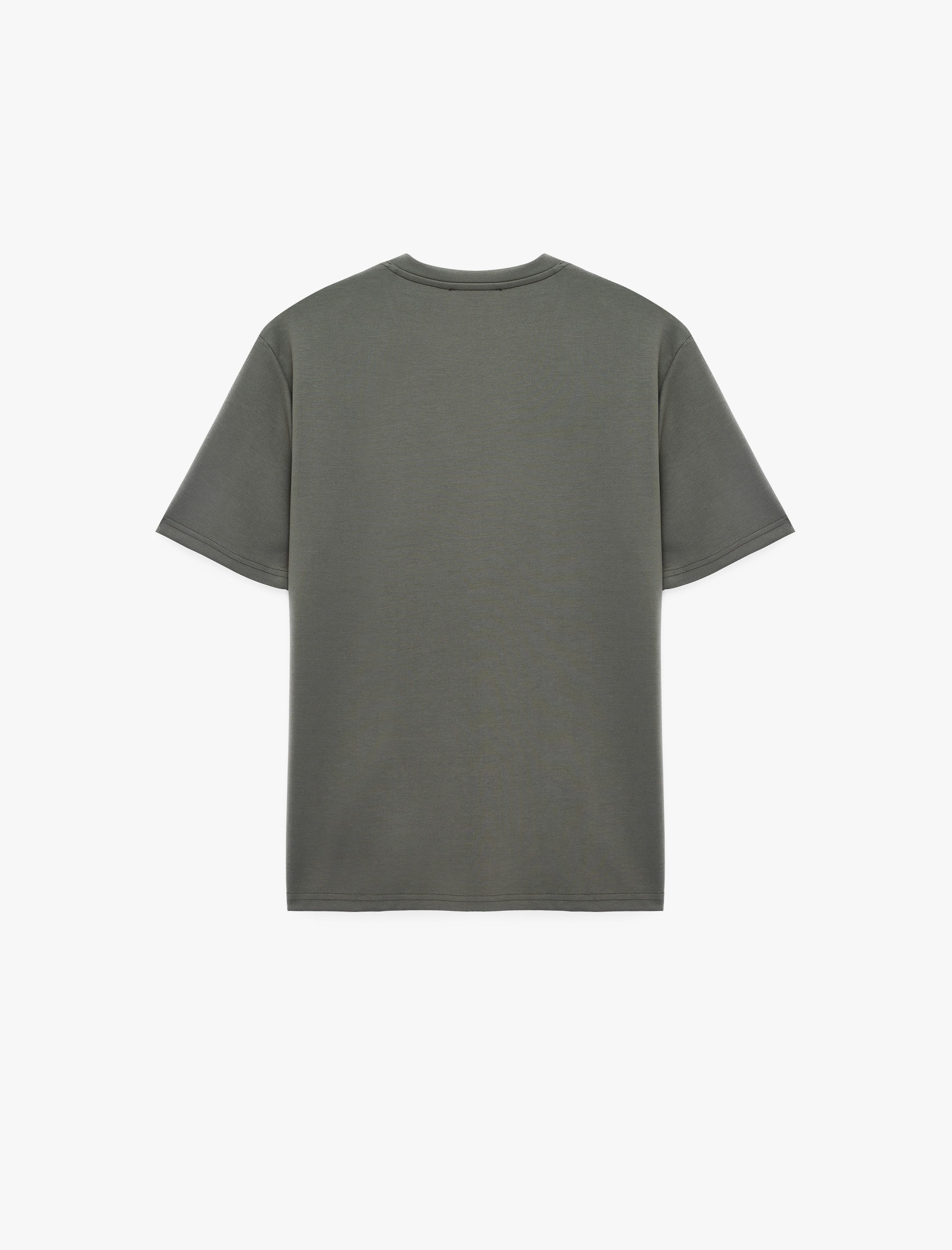   Regular Fit Bisiklet Yaka Viskon Karışımlı Kısa Kollu Basic Tişört