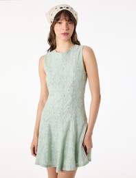 Kolsuz Bisiklet Yaka Kloş Mini Fisto Elbise