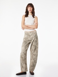 Slim Fit Pamuklu Kolsuz Bisiklet Yaka Drapeli Bluz