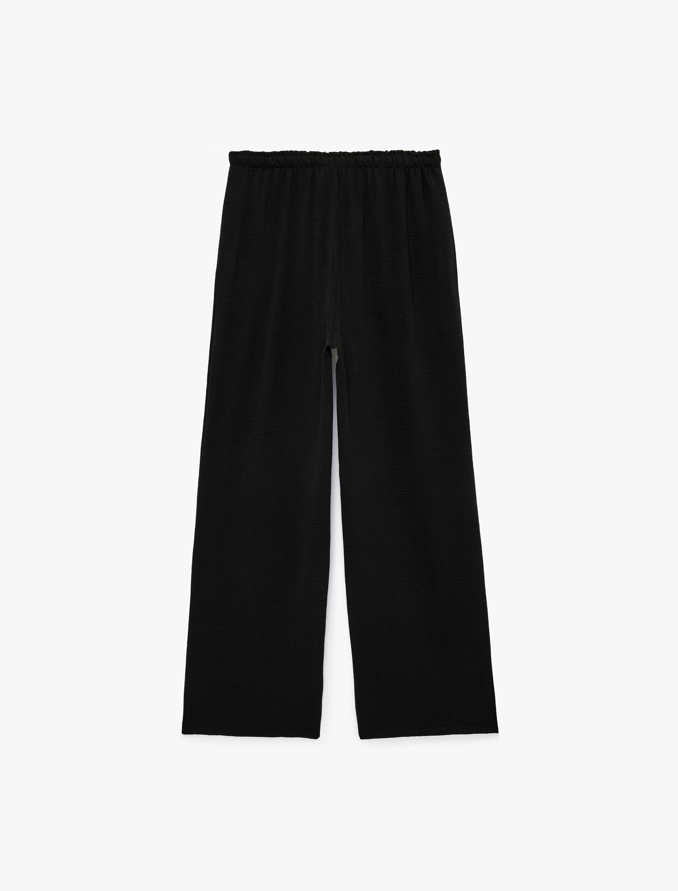 Beli Bağcıklı Geniş Paça Aerobin Pantolon - Görsel 4