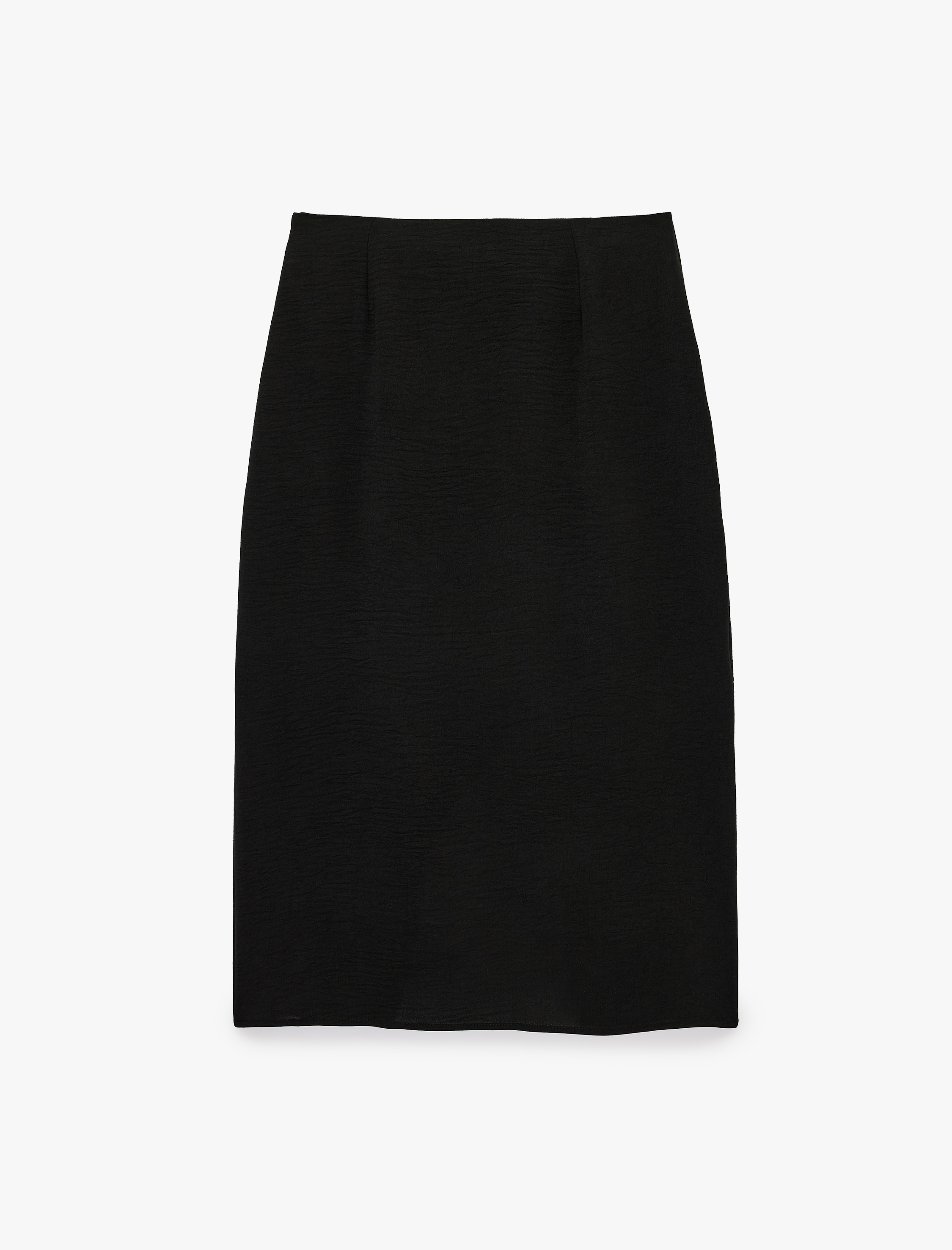   Aerobin Metal Aksesuarlı Midi Kruvaze Etek