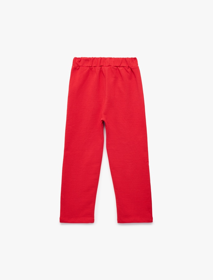 Erkek Bebek Pamuklu Beli Bağcıklı Basic Eşofman Altı