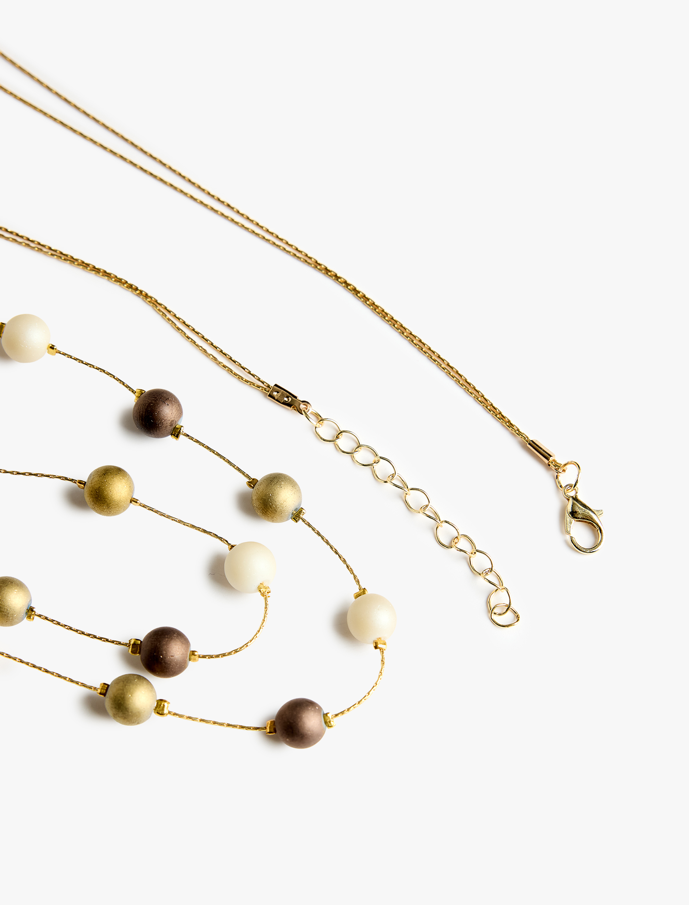  Kadın Uzun Çoklu Boncuklu Kolye