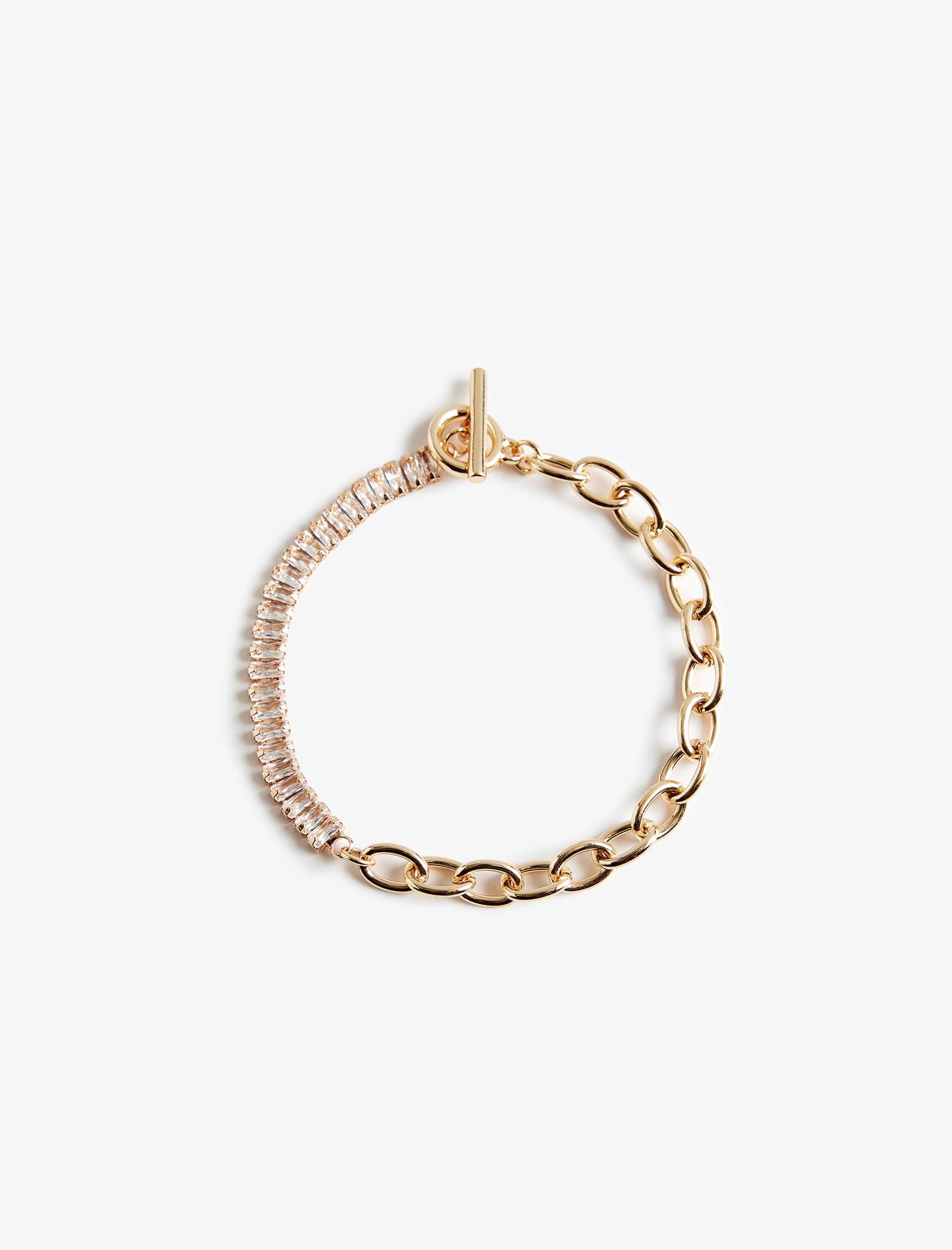  Kadın Taş Detaylı Zincir Bileklik