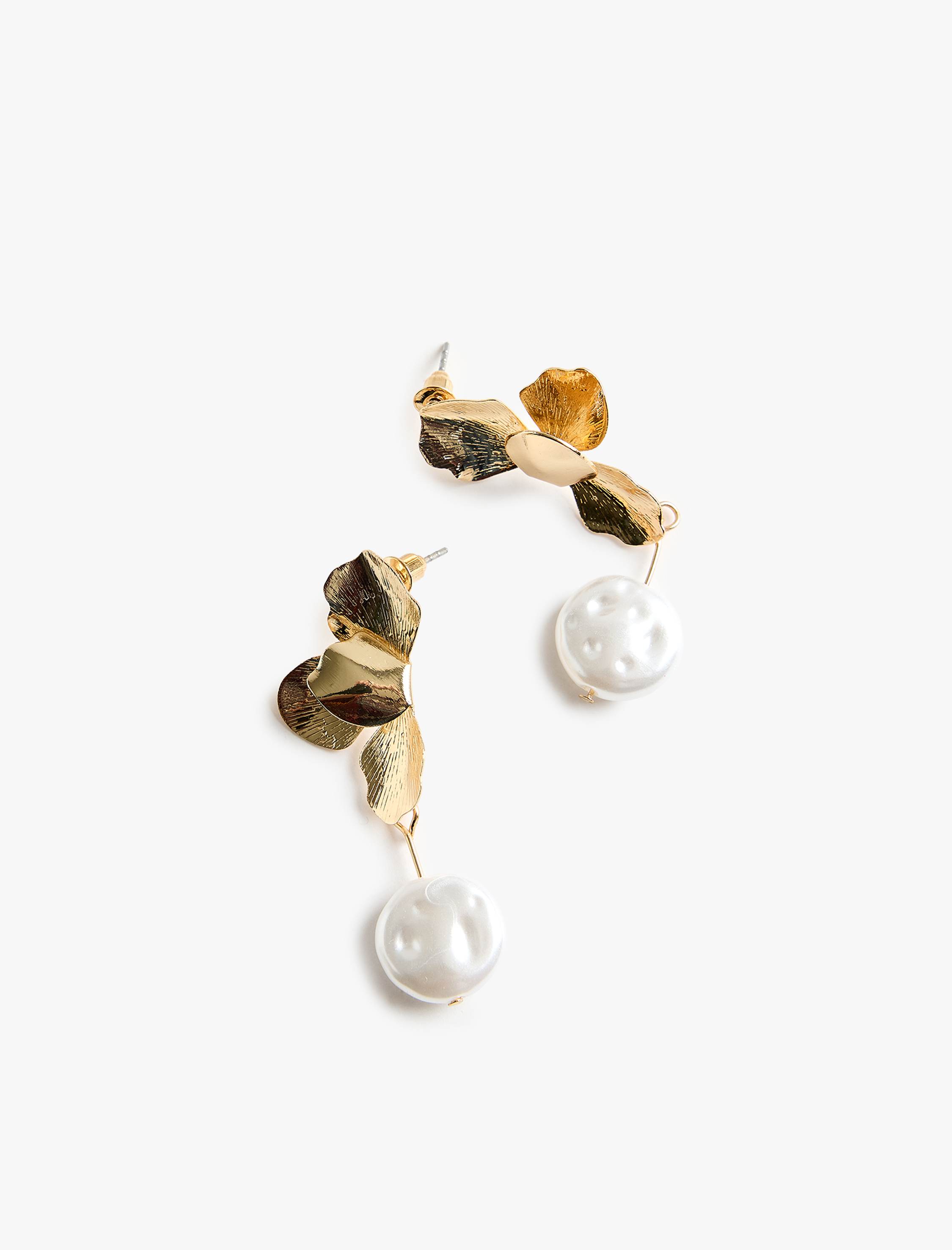  Kadın Sallantılı İncili Çiçekli Küpe