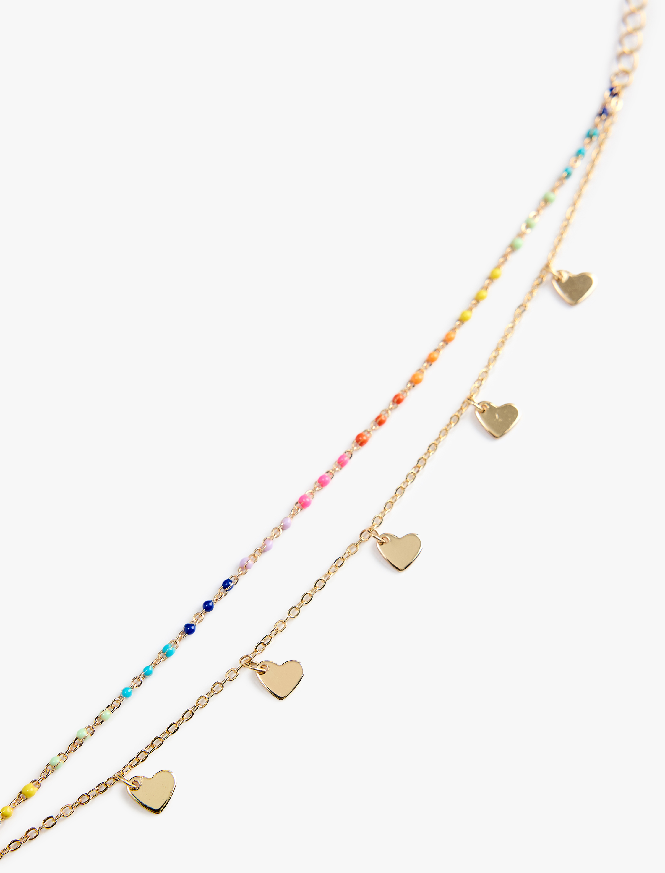  Kadın Kalp Detaylı Zincir Bileklik