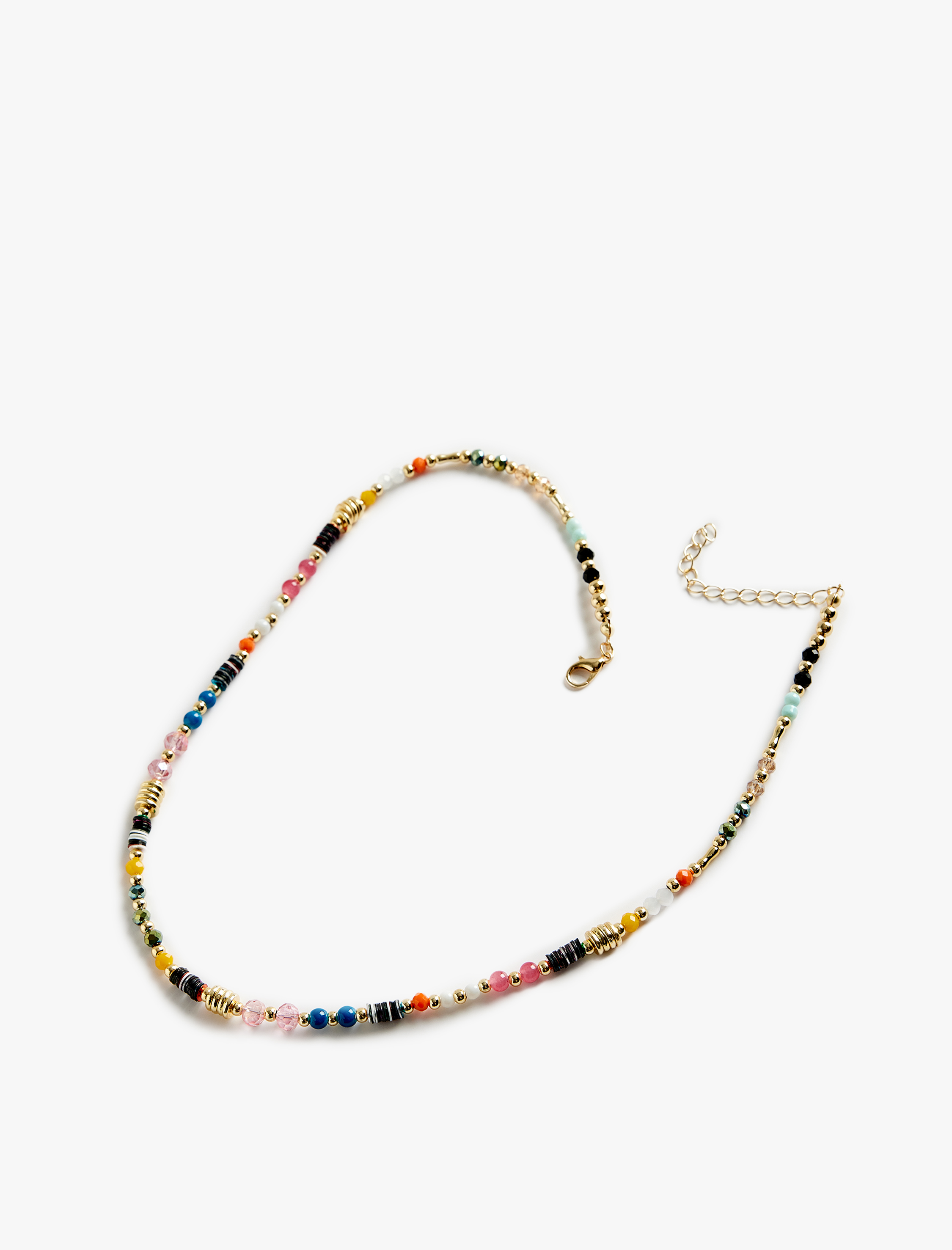  Kadın Çok Renkli Boncuklu Kolye