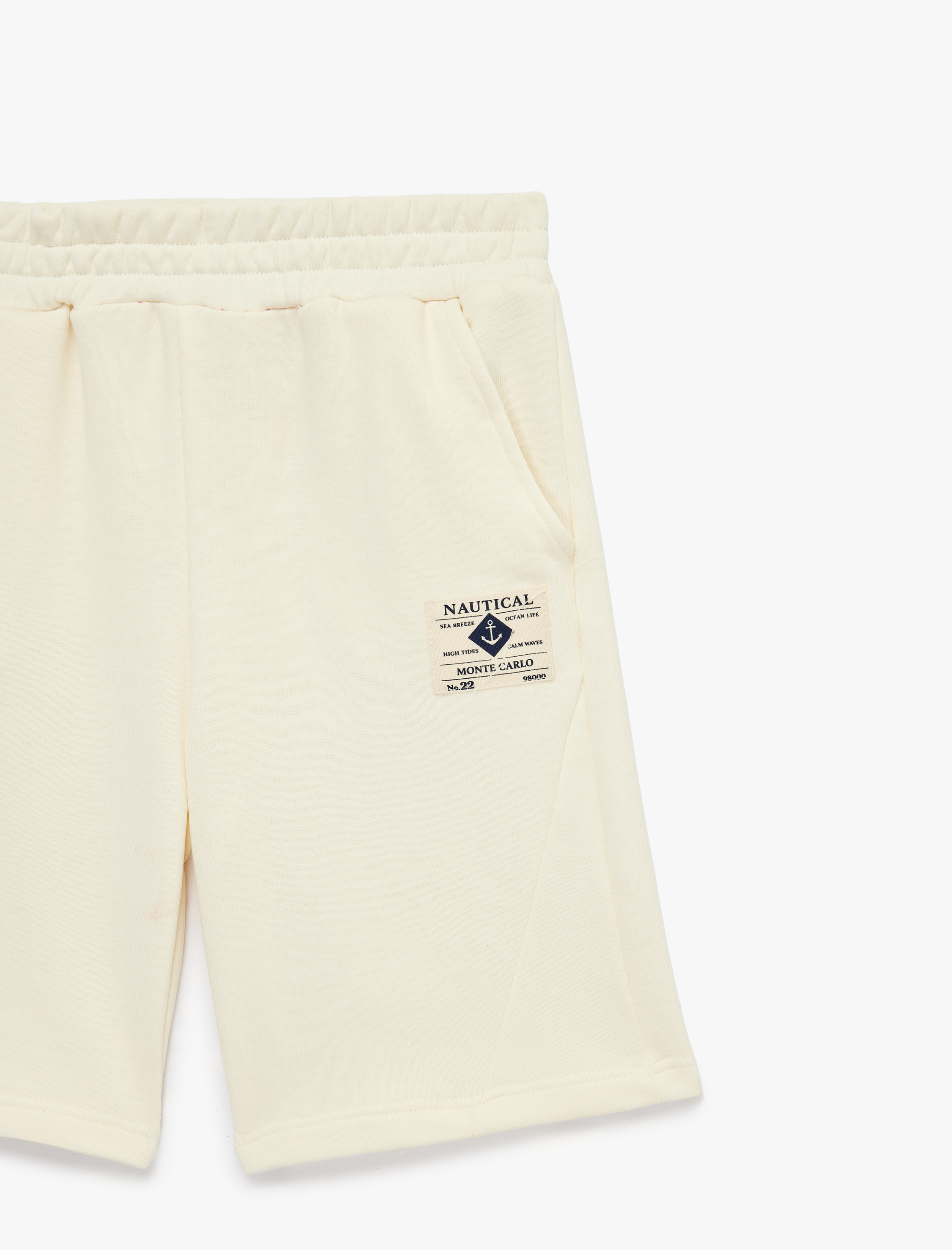  Erkek Çocuk Pamuk Karışımlı Cepli Beli Bağcıklı Şort