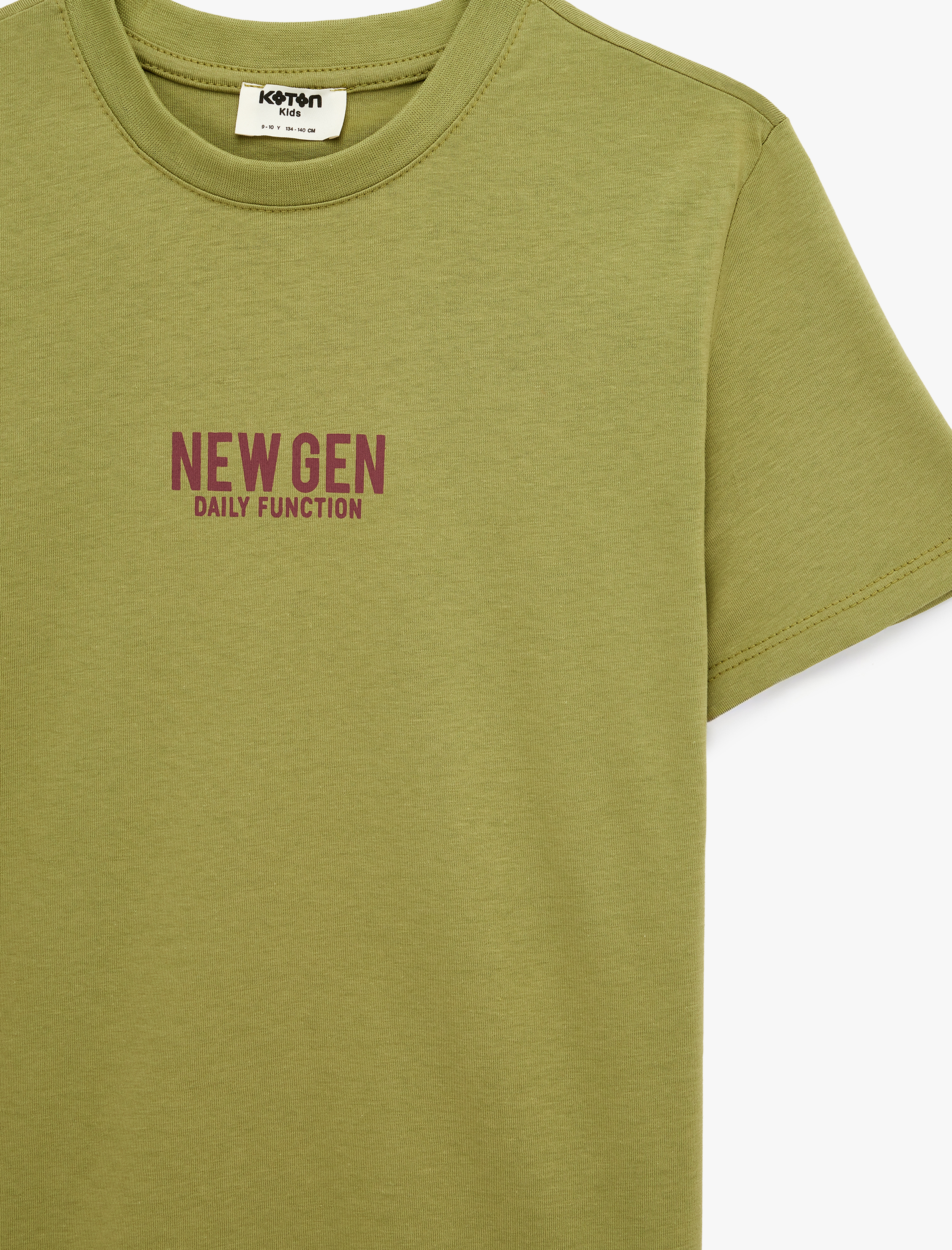  Erkek Çocuk Baskılı Kısa Kollu Bisiklet Yaka Pamuklu Tişört