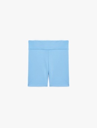 Yüksek Bel Basic Kısa Tayt