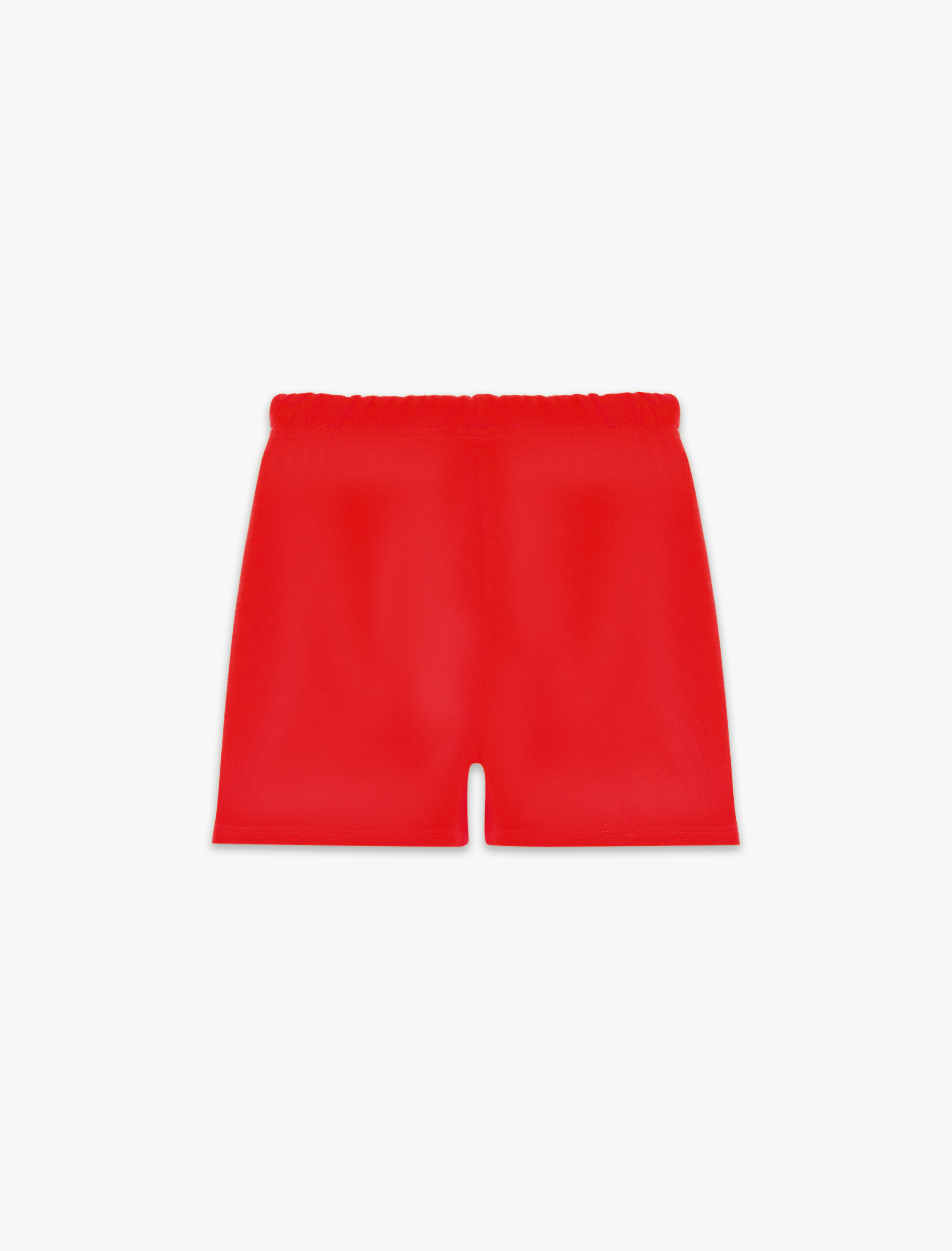  Kız Bebek Beli Lastikli Etiket Detaylı Pamuklu Şort