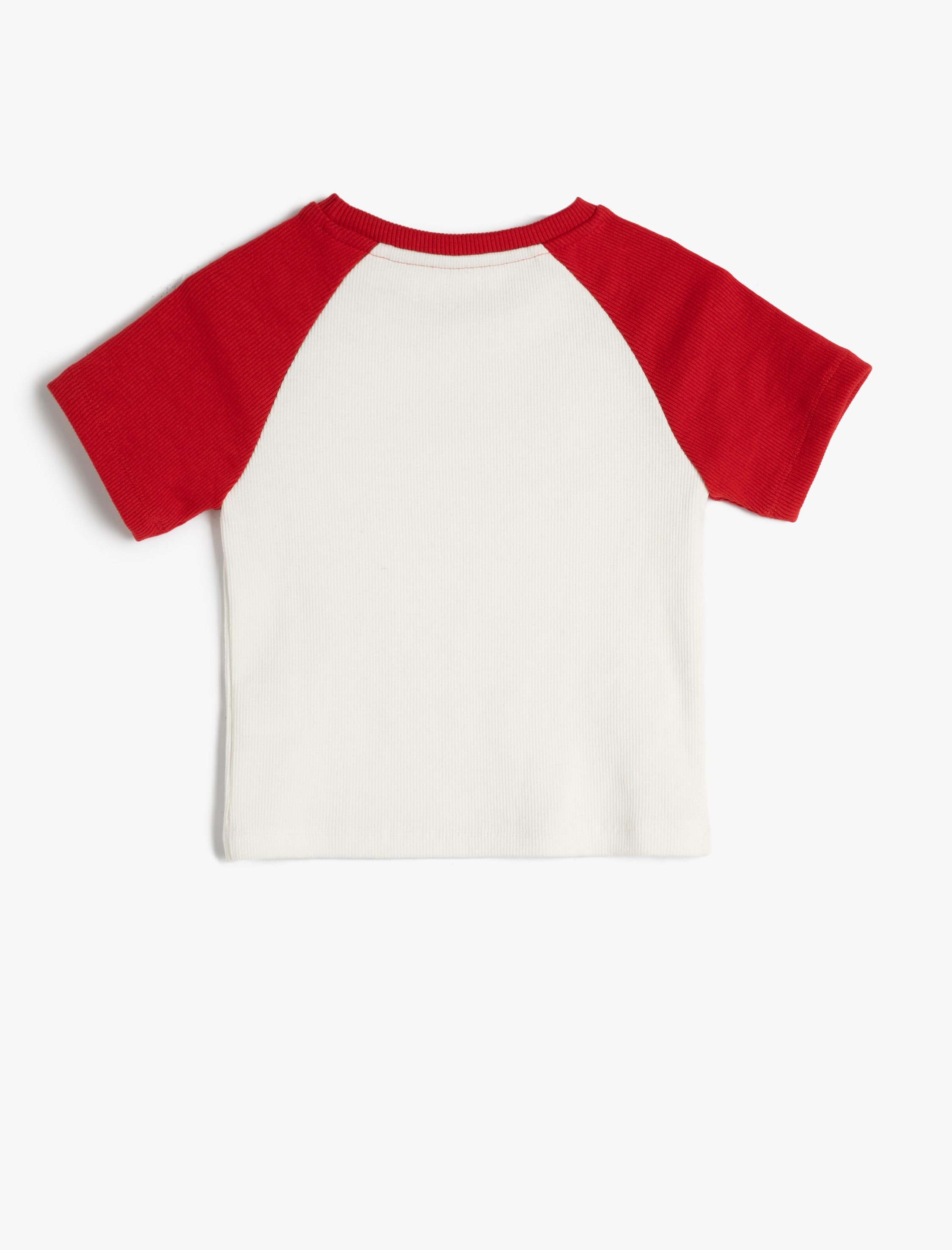  Kız Çocuk Tişört Cumhuriyet Baskılı Dar Kalıp Kısa Kollu Pamuklu