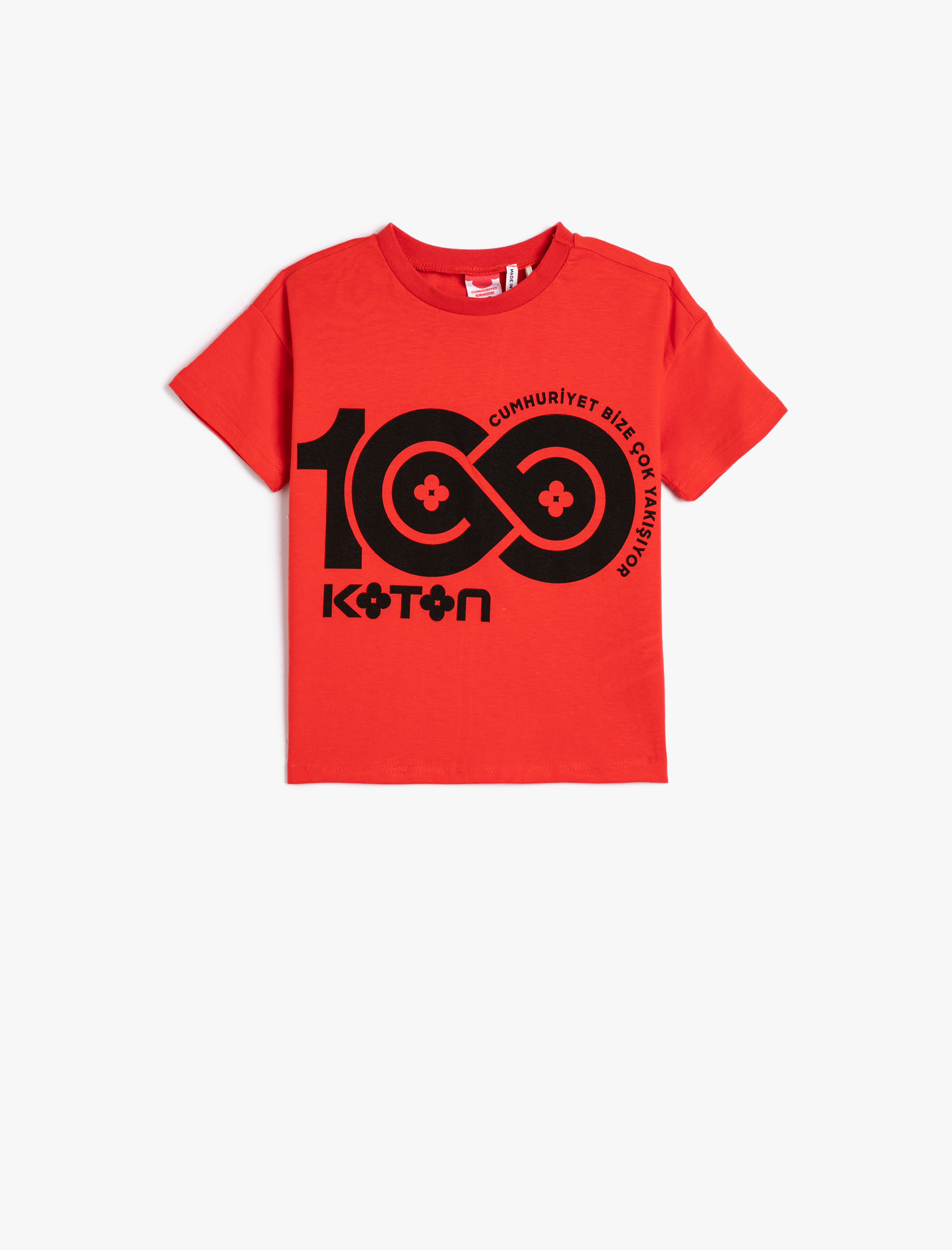  Erkek Bebek Tişört Koton Baskılı Kısa Kollu Pamuklu