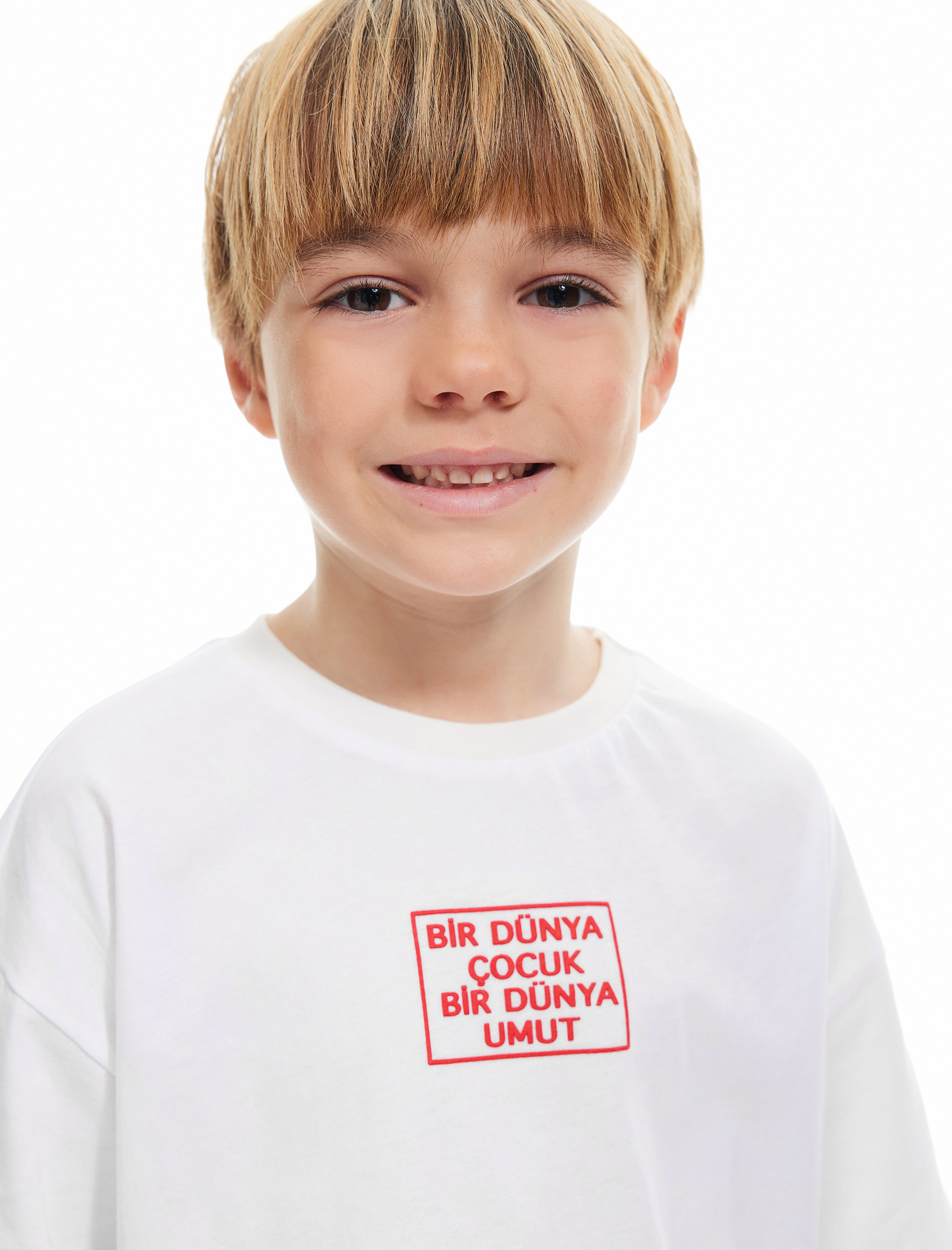  Erkek Çocuk Bisiklet Yaka Kısa Kollu Pamuklu Baskılı Tişört