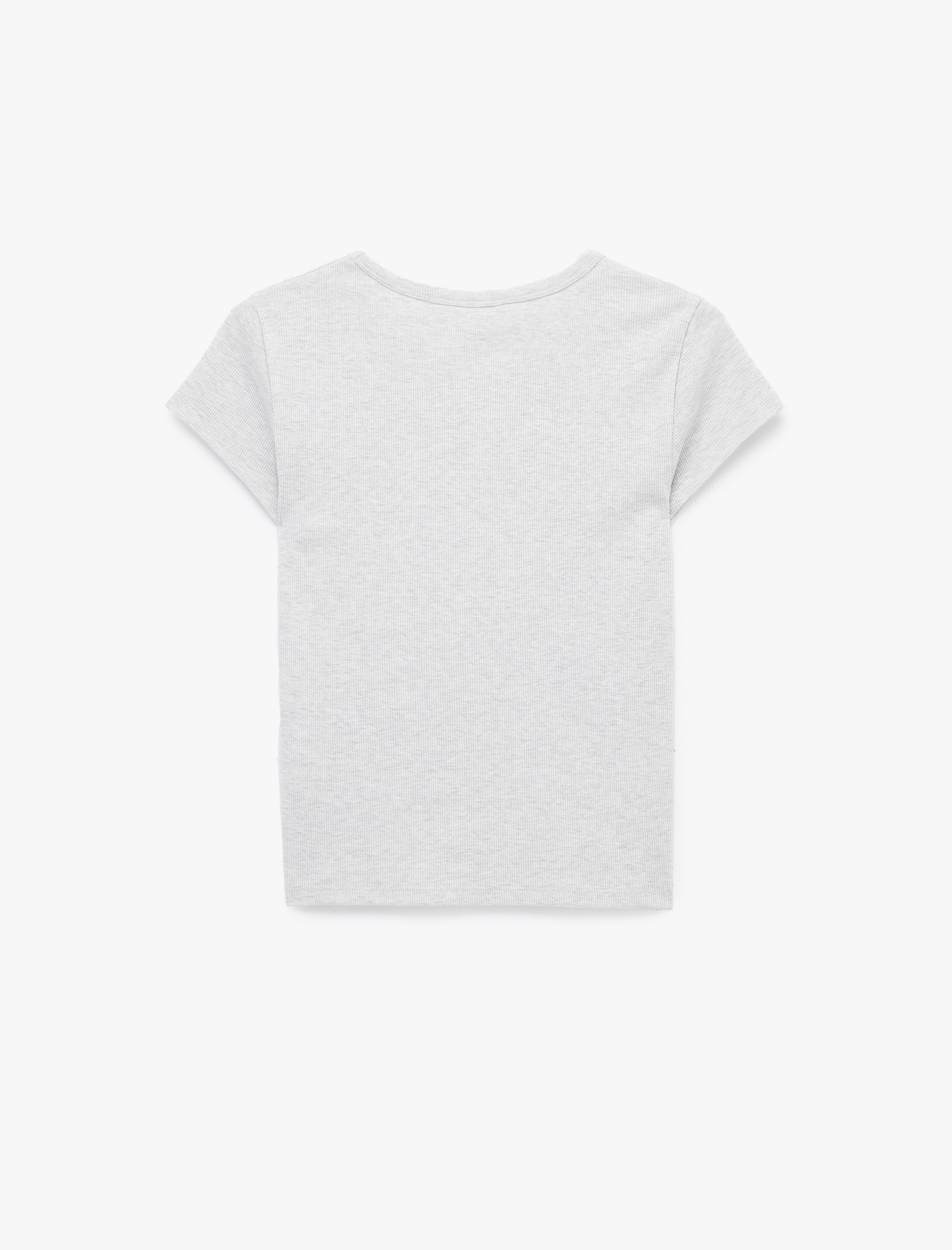   Bisiklet Yaka Kısa Kollu Fitilli Tişört