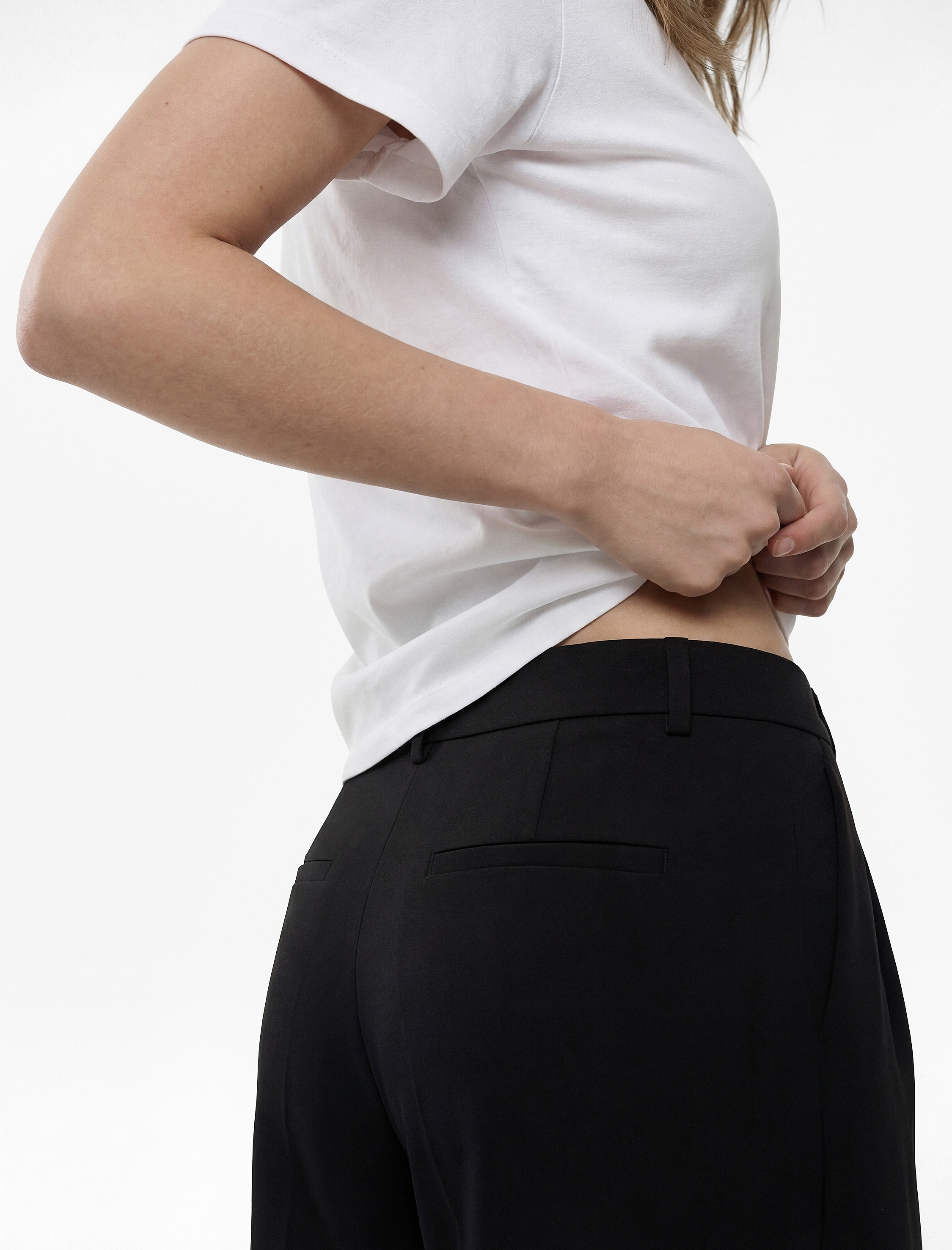   Cepli Oversize Geniş Paça Baggy Kumaş Pantolon