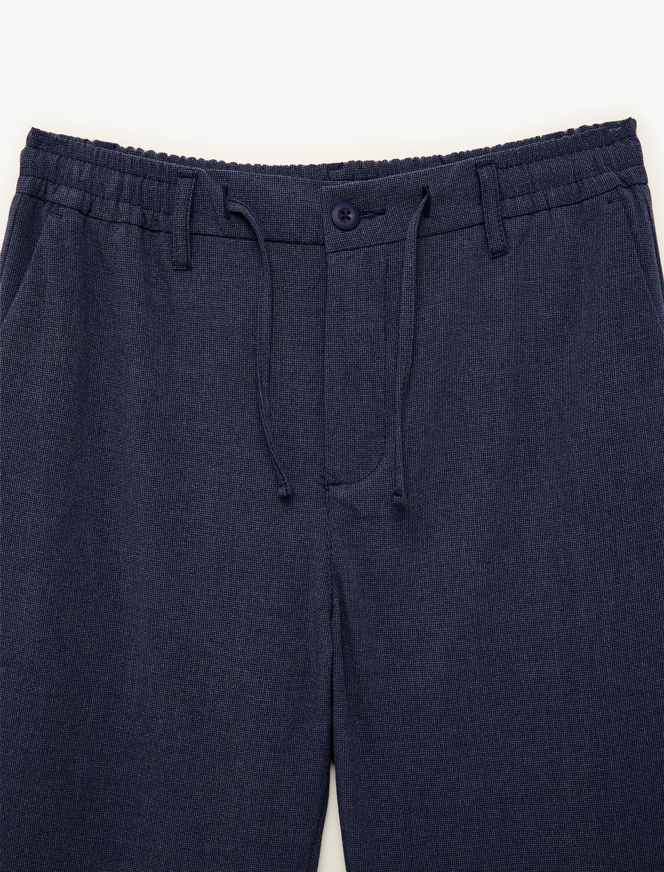 Duble Paça Cepli Viskon Karışımlı Beli Bağcıklı Düğmeli Kumaş Pantolon - Görsel 5