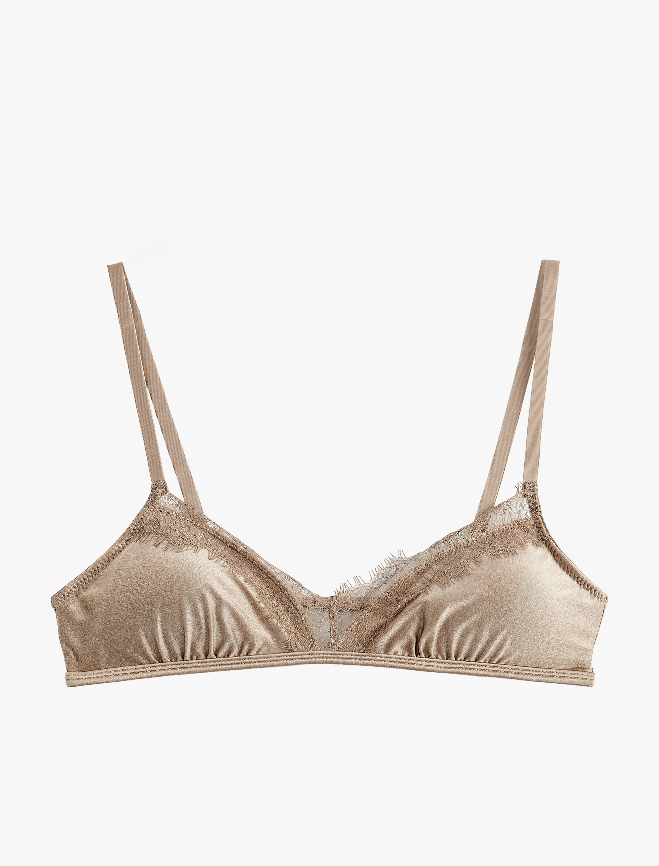   Dolgusuz Balensiz Dantel Detaylı Soft Sütyen