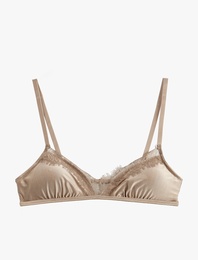 Dolgusuz Balensiz Dantel Detaylı Soft Sütyen