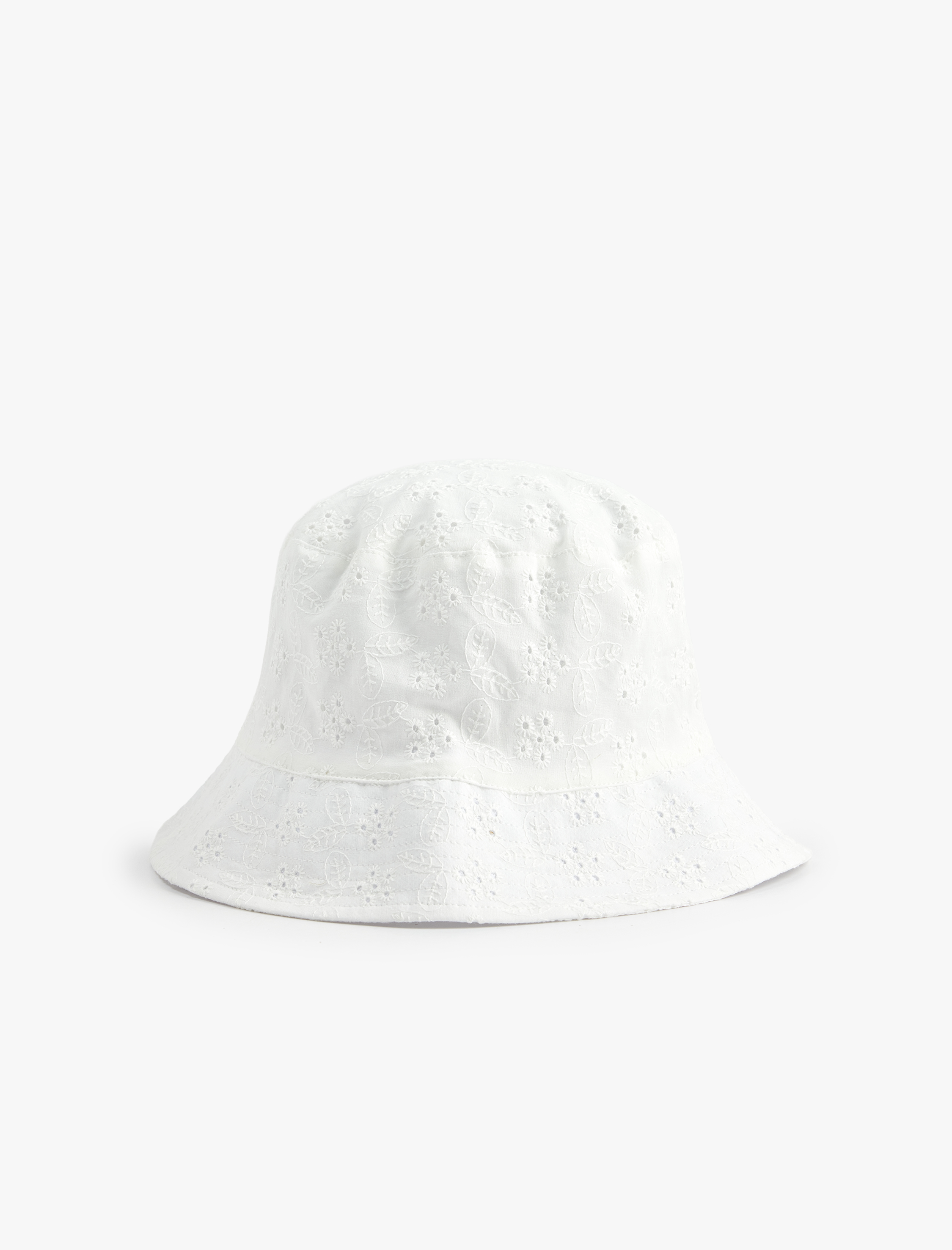  Kadın Pamuklu Brodeli Bucket Şapka