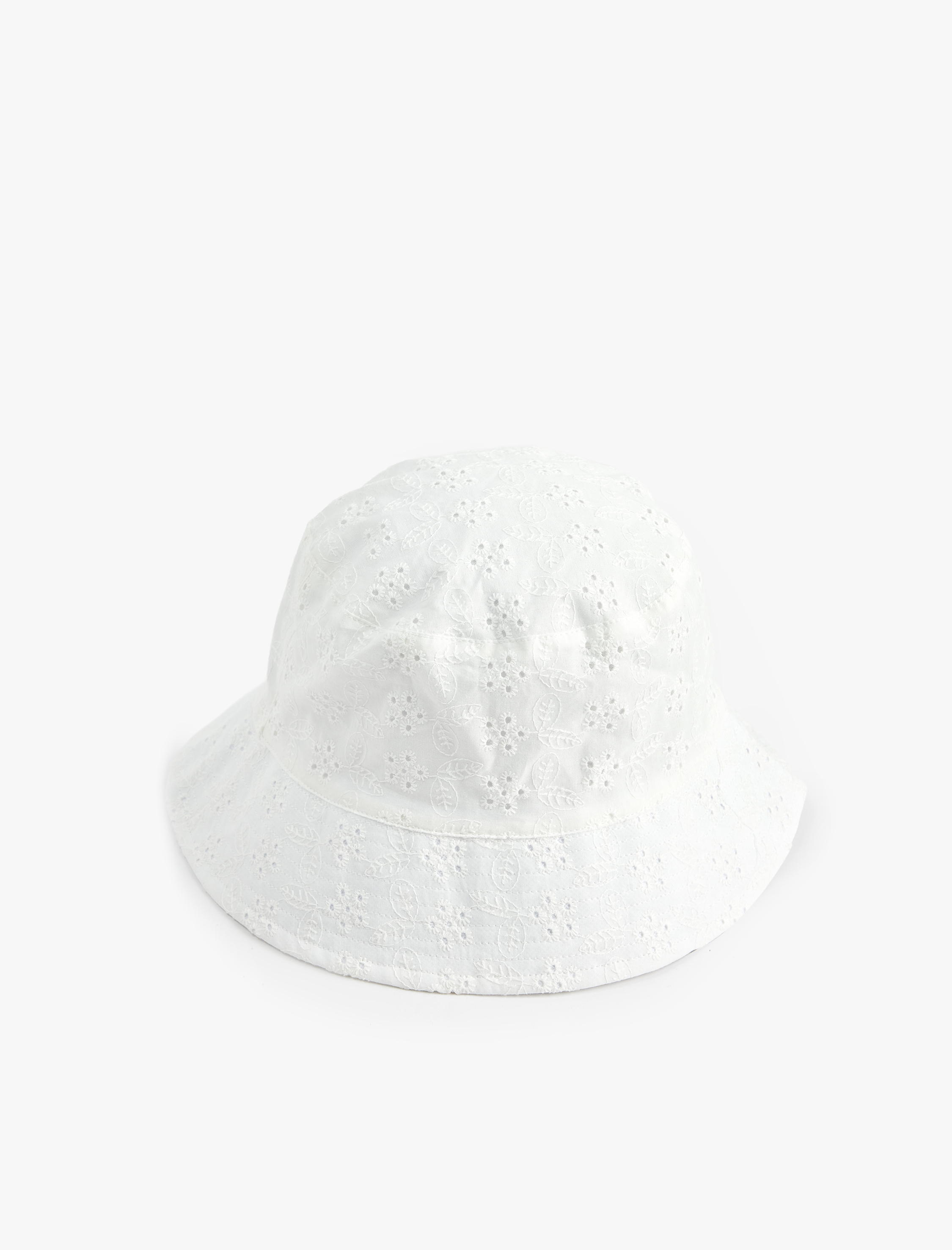  Kadın Pamuklu Brodeli Bucket Şapka