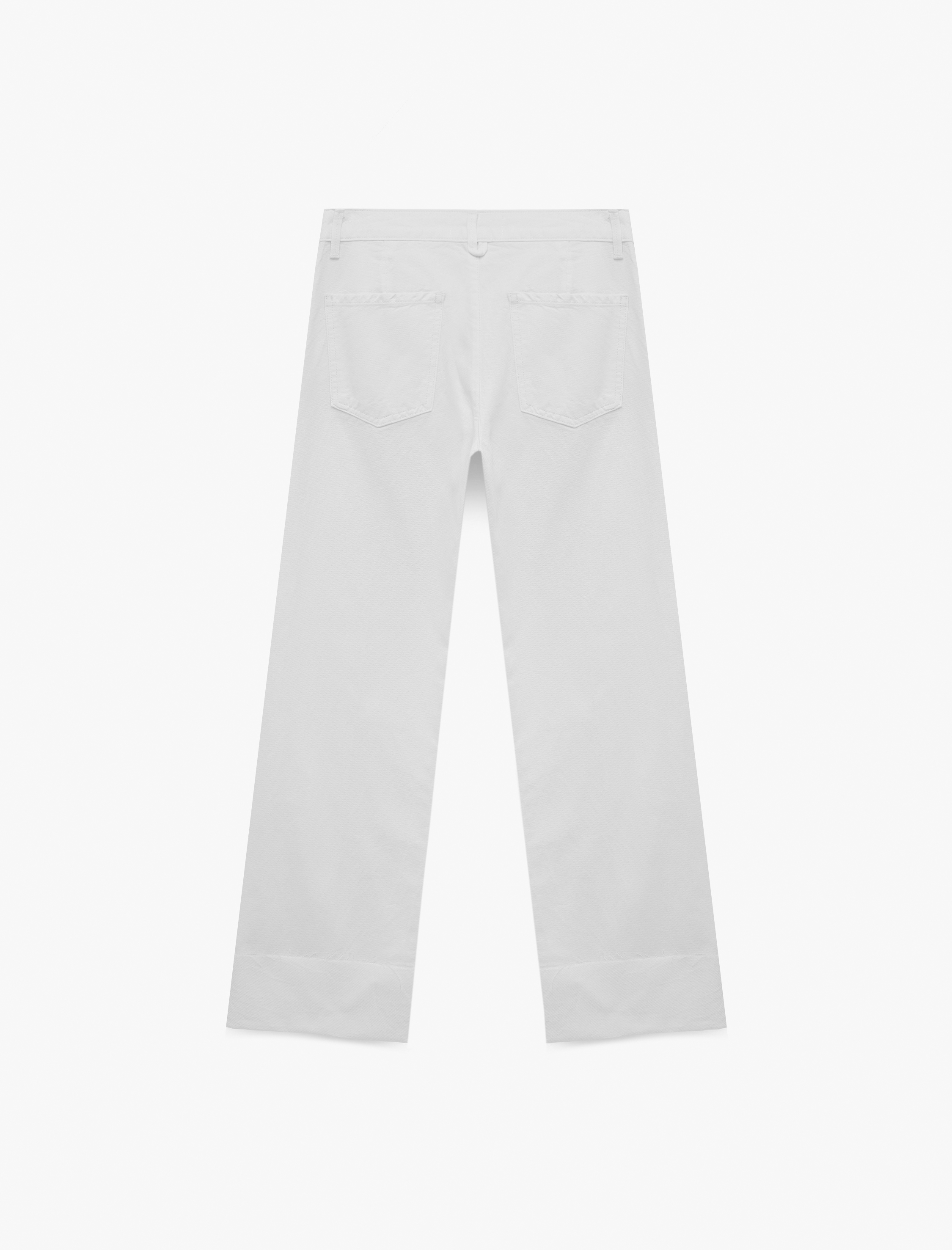   Standart Bel Nervürlü Duble Paça Pantolon - Straight Fit Jean