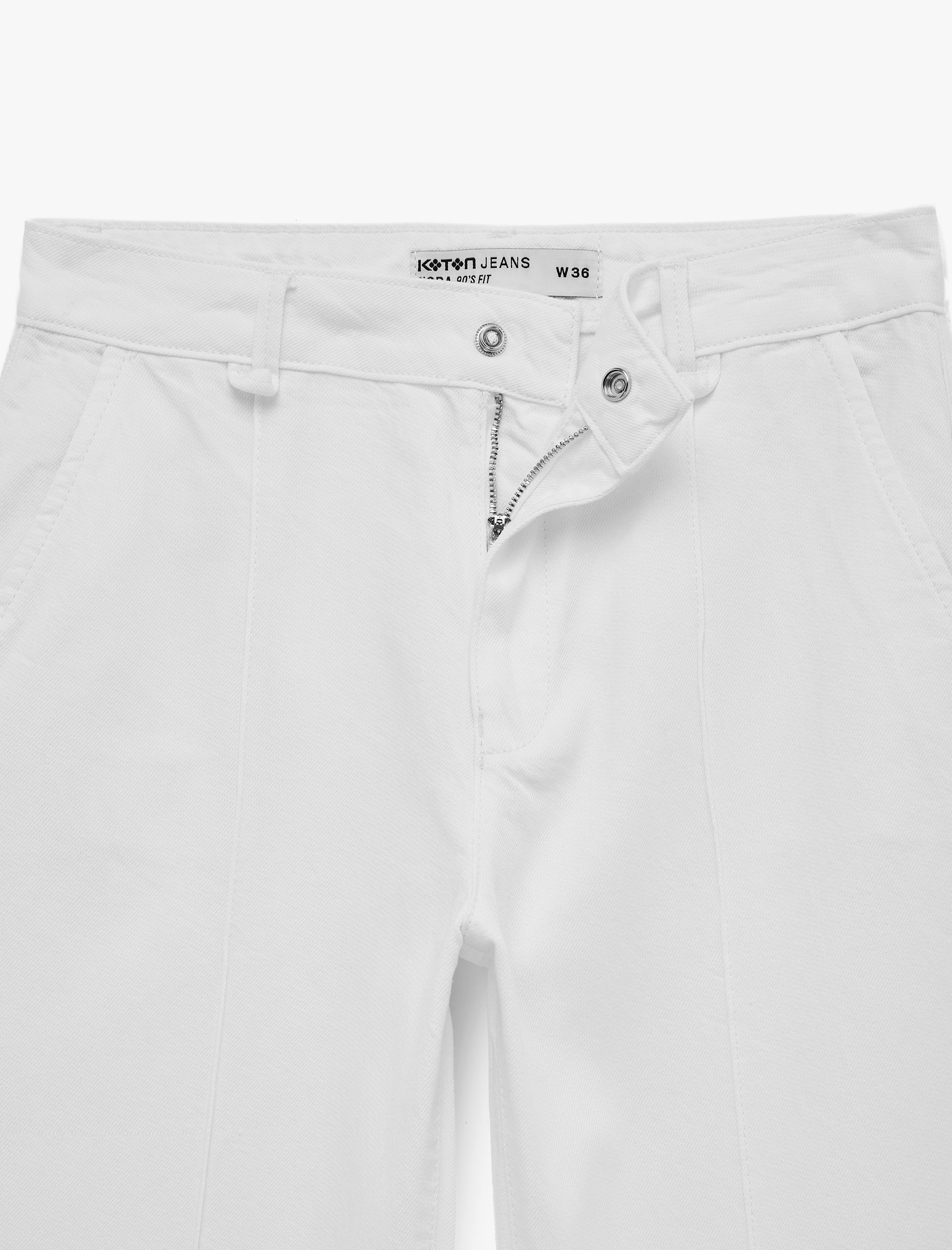   Standart Bel Nervürlü Duble Paça Pantolon - Straight Fit Jean