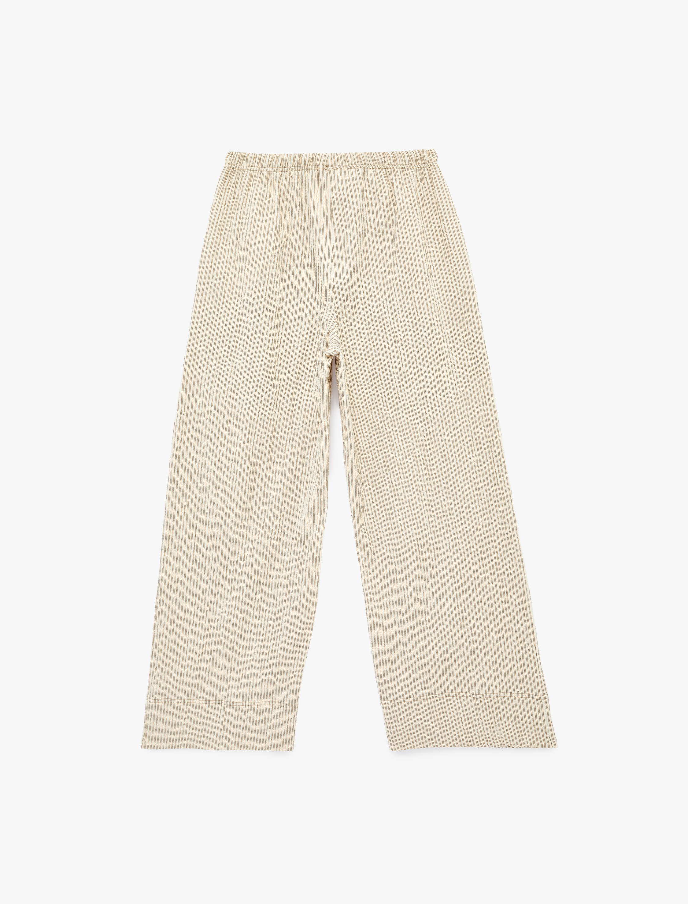   Beli Bağcıklı Viskon Karışımlı Geniş Paça Pantolon