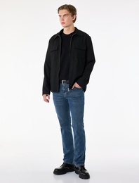 Normal Bel Pamuklu Cepli Straight Fit Jean Pantolon - Mark Jean