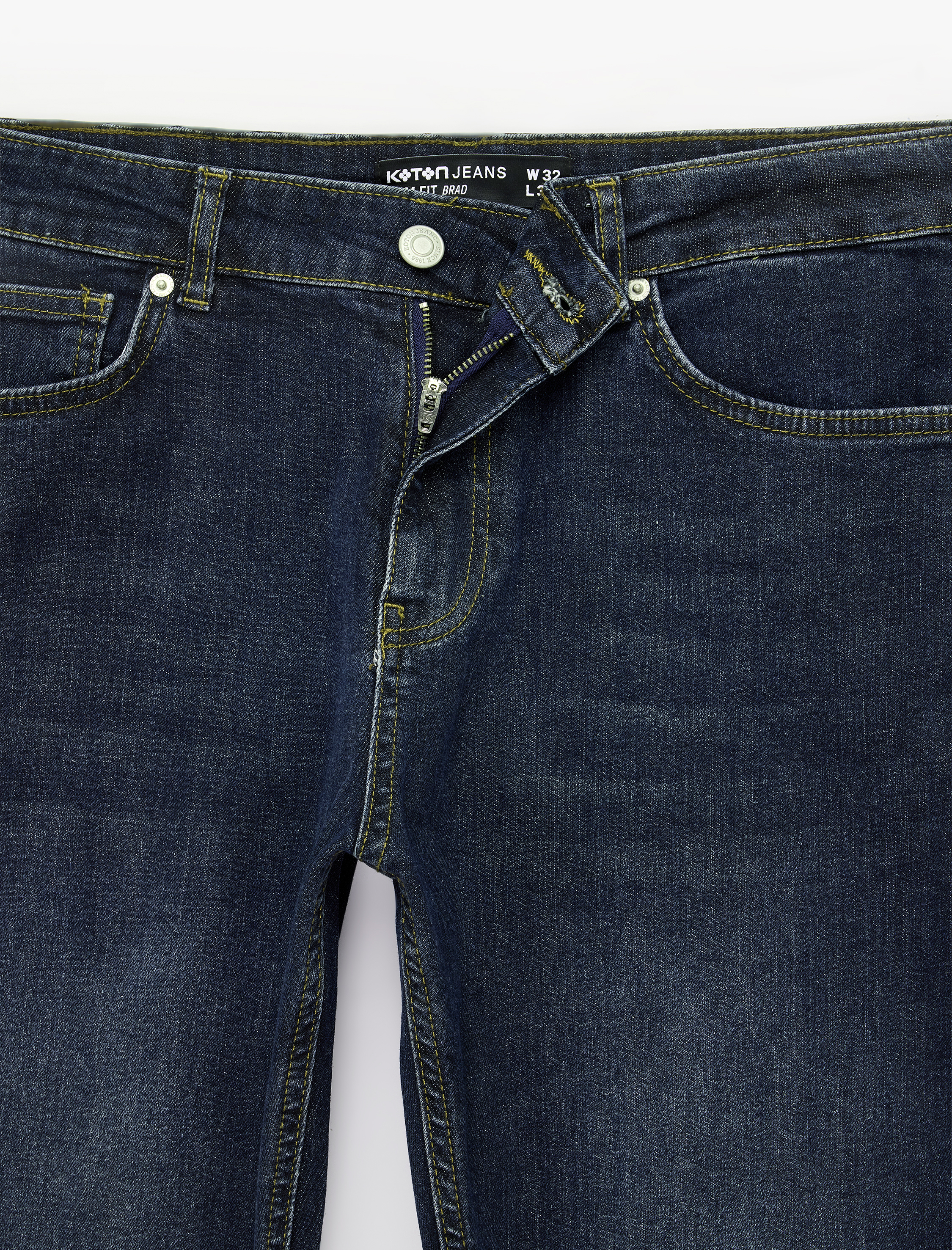   Normal Bel Pamuklu Slim Fit Jean Pantolon - Brad Jean