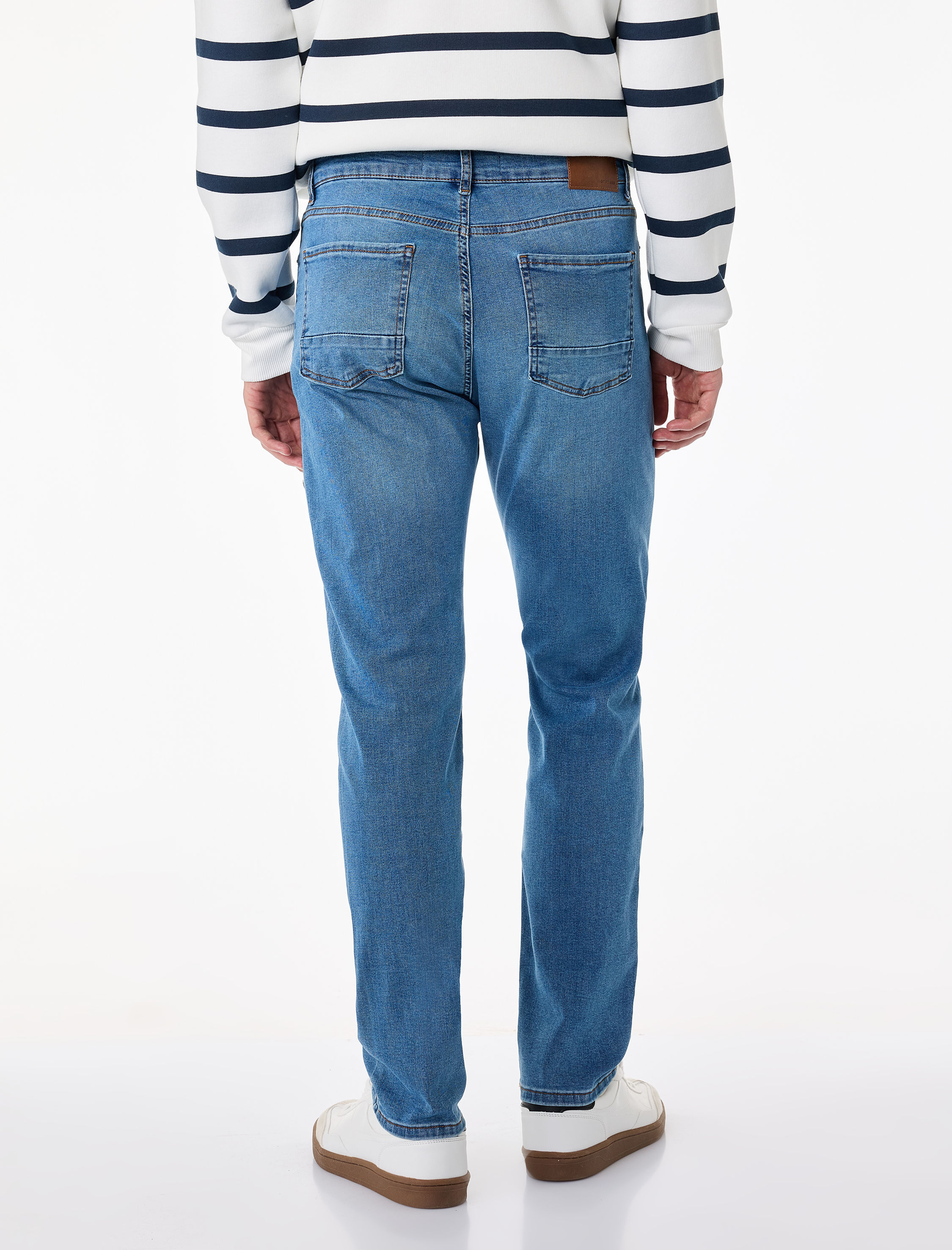   Normal Bel Cepli Pamuklu Slim Fit Jean Pantolon - Brad Jean