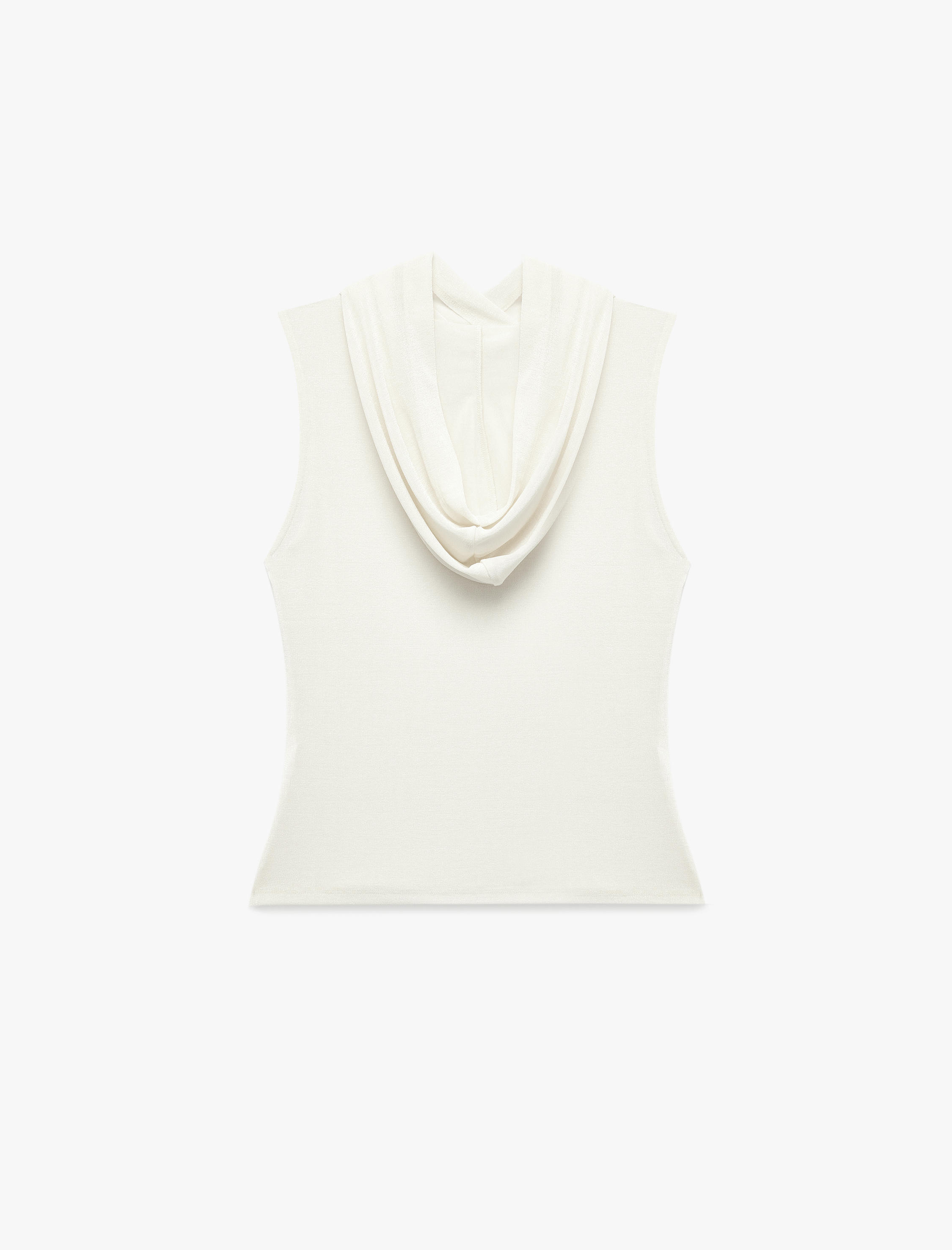   Buzzy Kumaş Basic Kolsuz Kapüşonlu Top