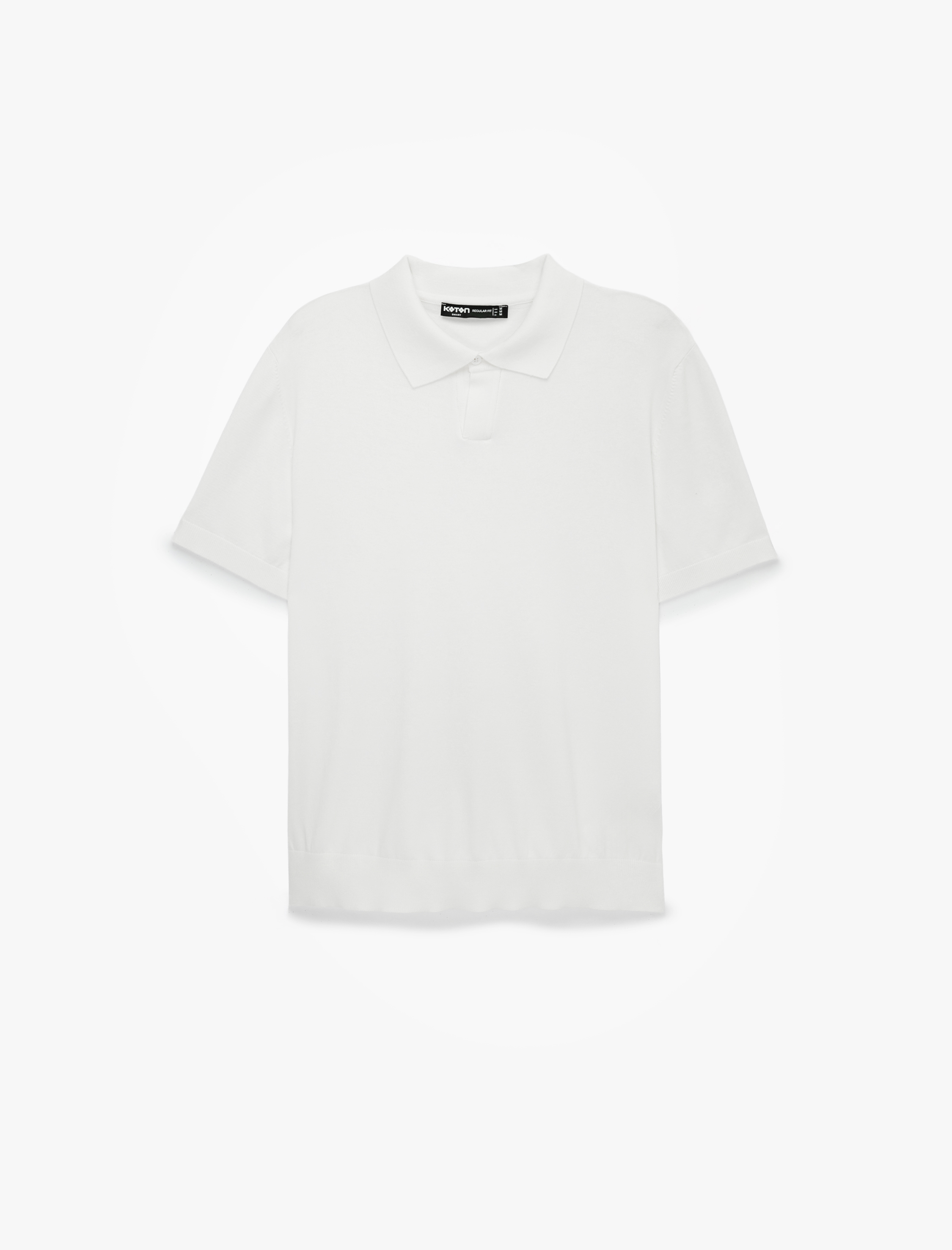   Regular Fit Kısa Kollu Viskon Polo Yaka Triko Tişört