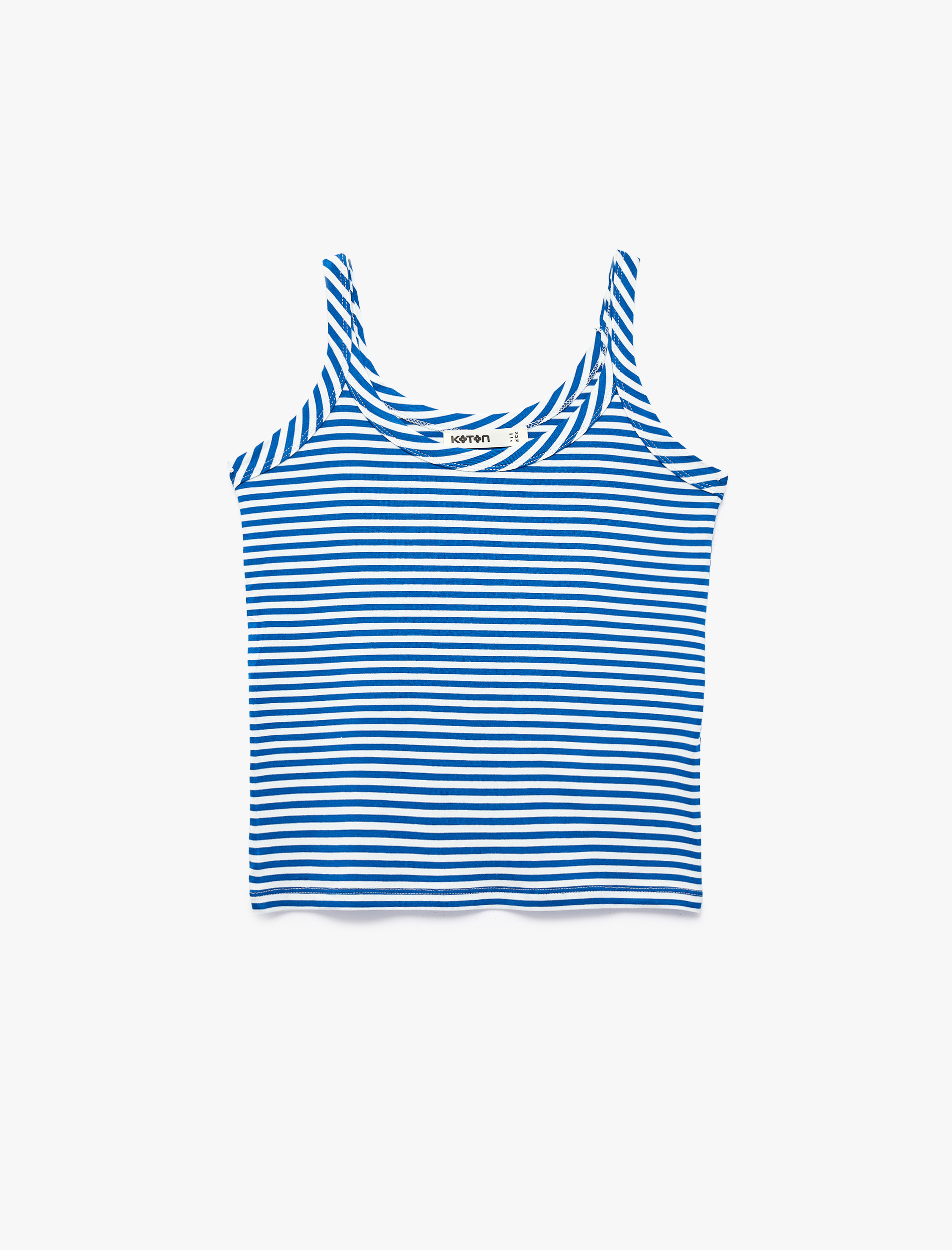   Slim Fit U Yaka Askılı Çizgili Atlet