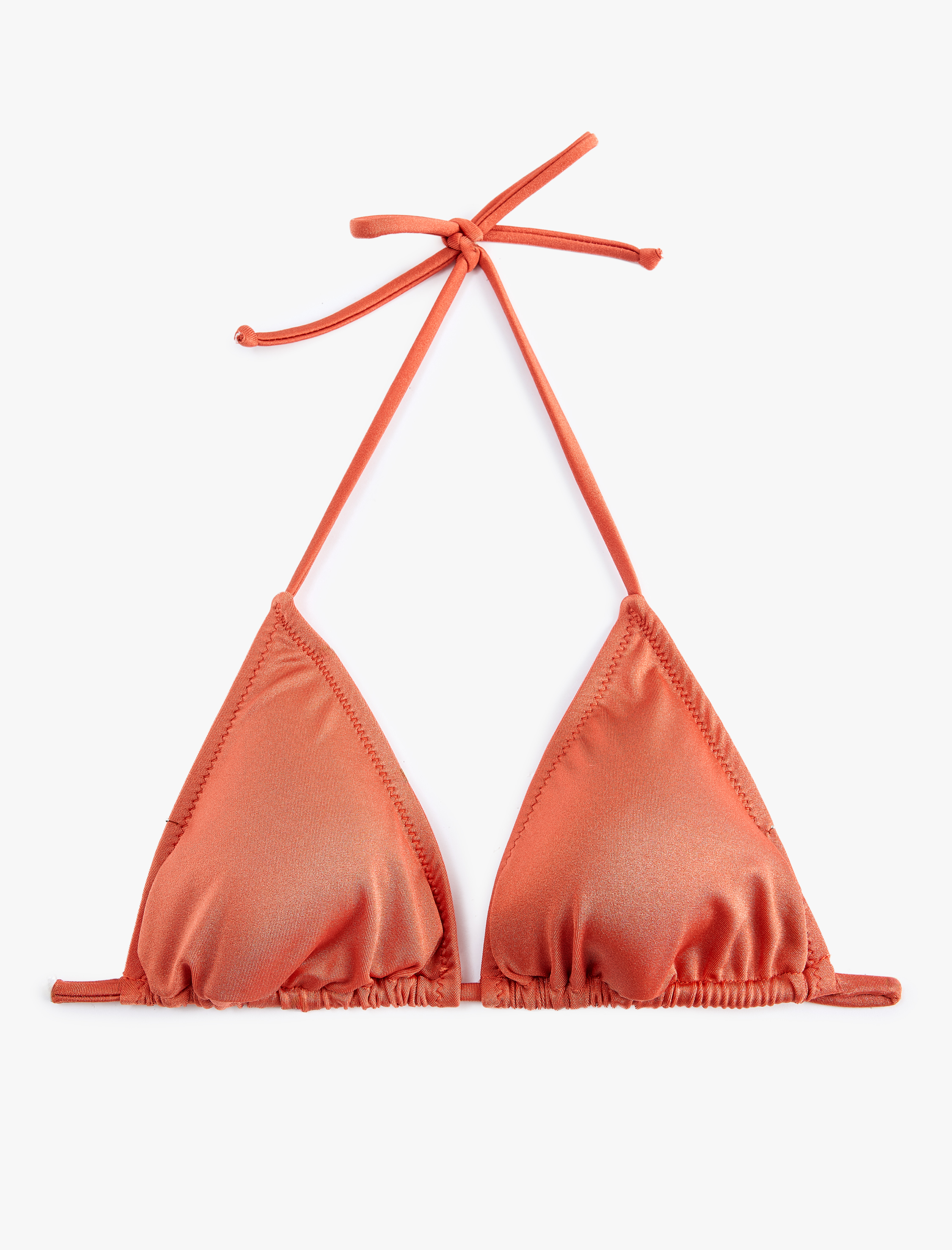   Boyundan Bağlamalı Üçgen Bikini Üstü