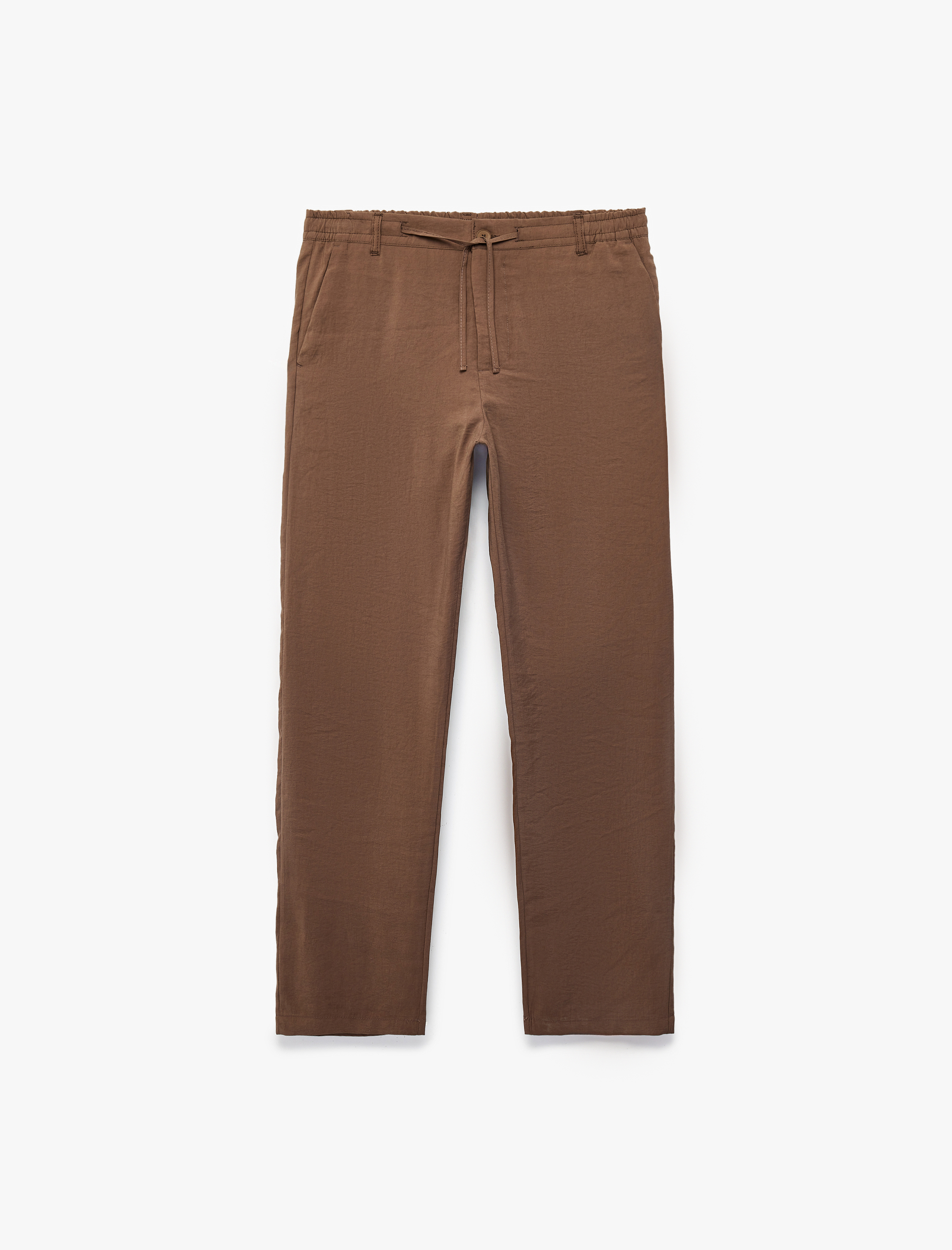   Regular Fit Cepli Beli Bağcıklı Düğmeli Modal Pantolon